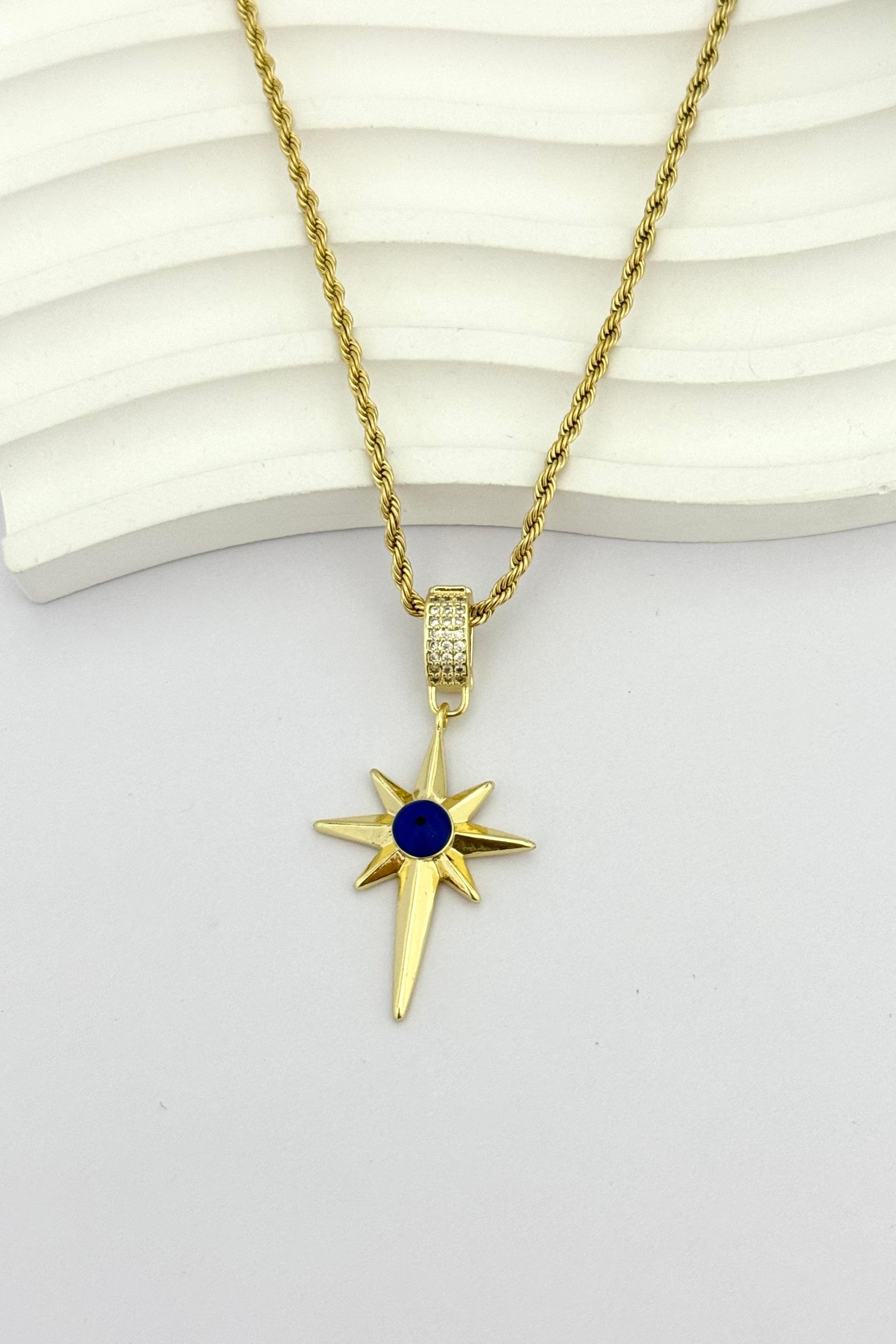 Blue Pole Star Kolye