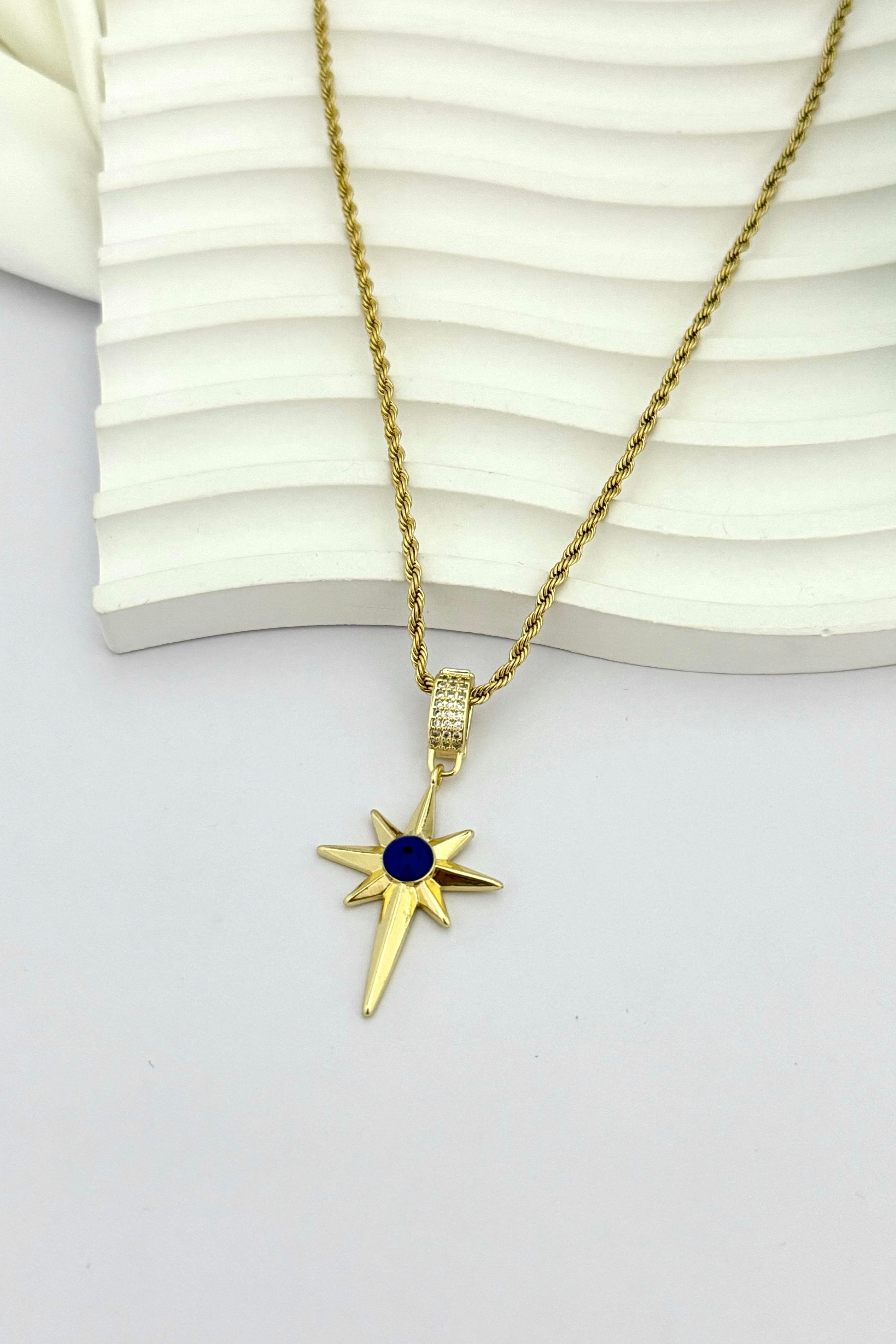 Blue Pole Star Kolye