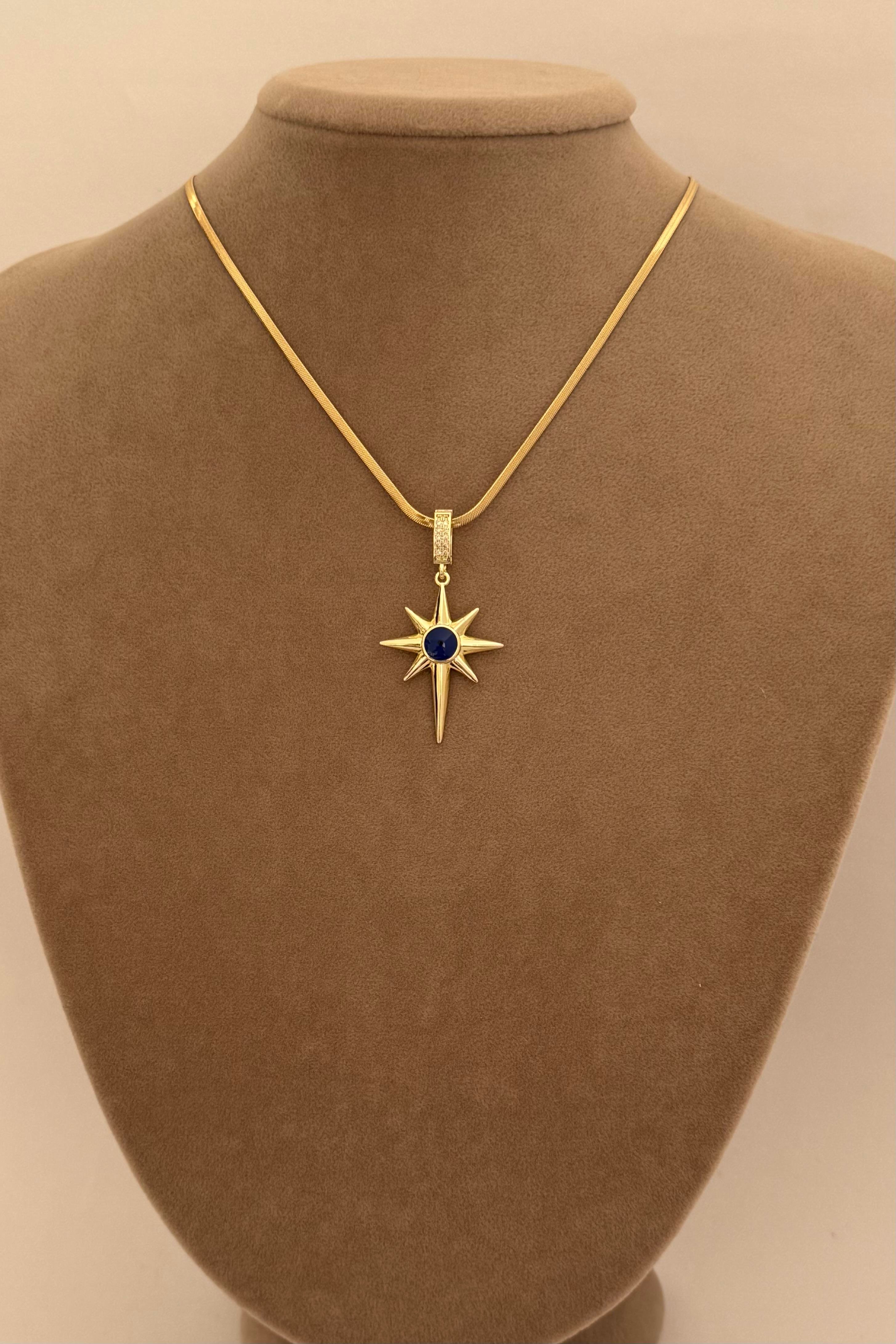 Blue Pole Star Kolye