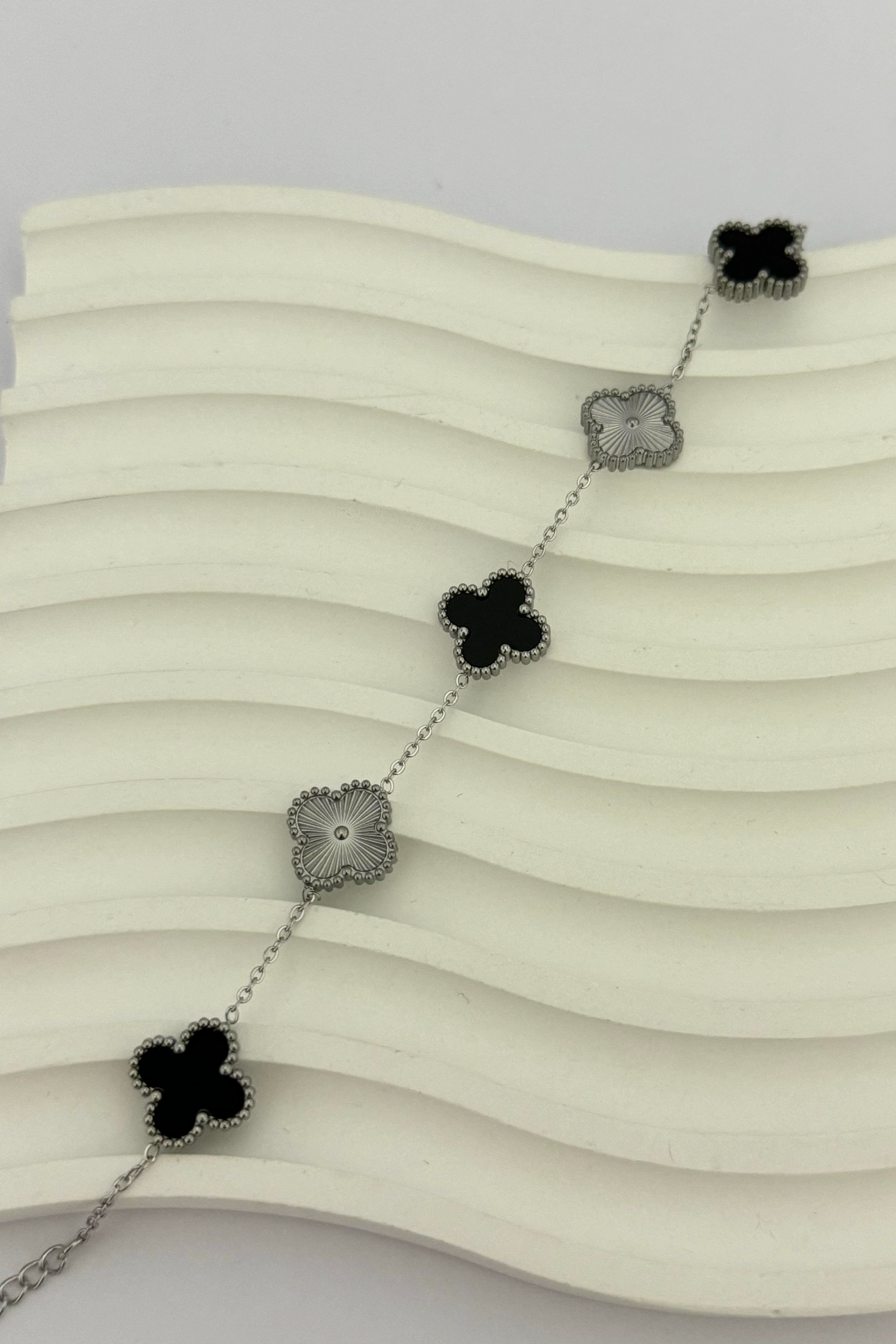 Cleef Black&Silver Bileklik