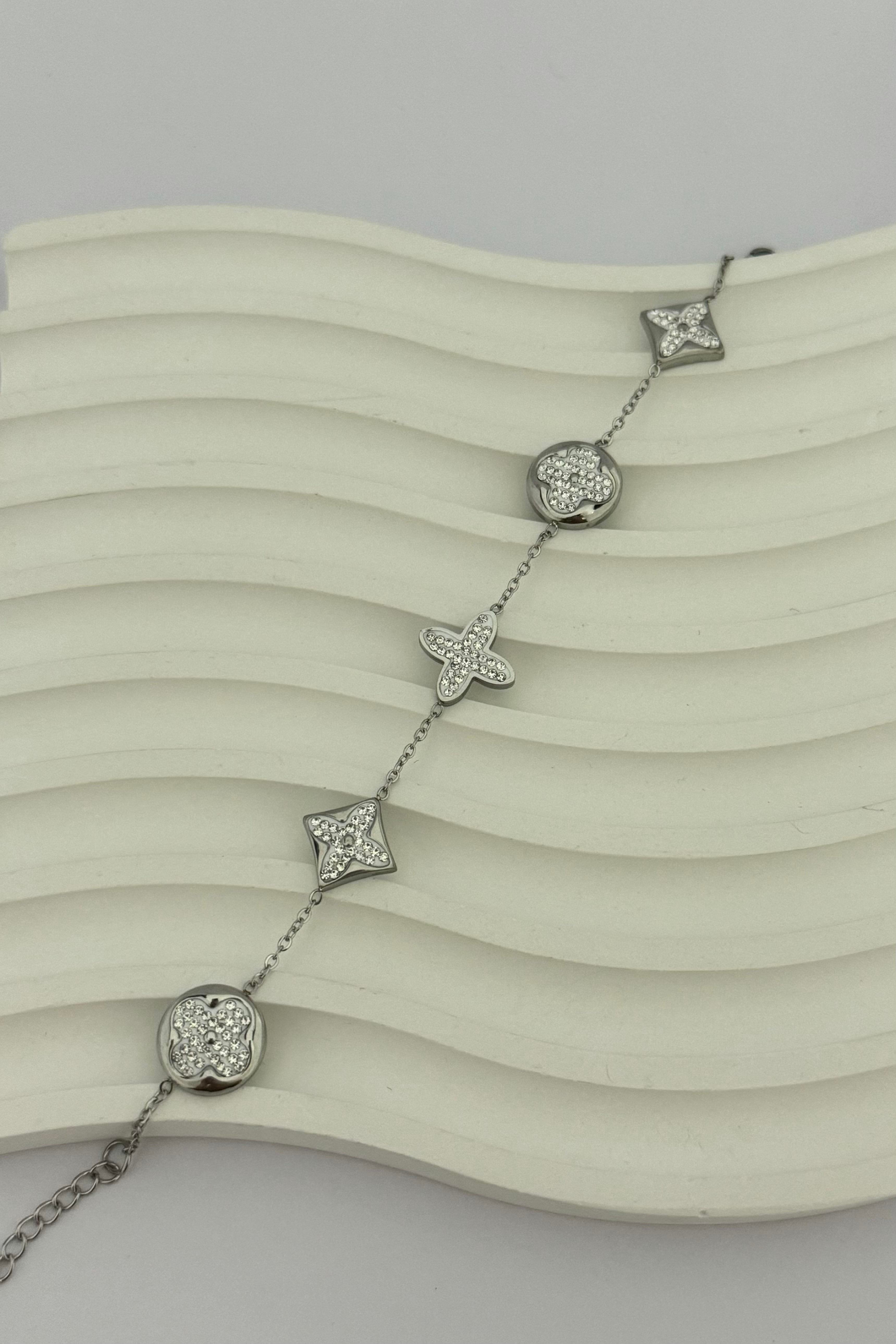 Cleef Silver Taşlı Bileklik