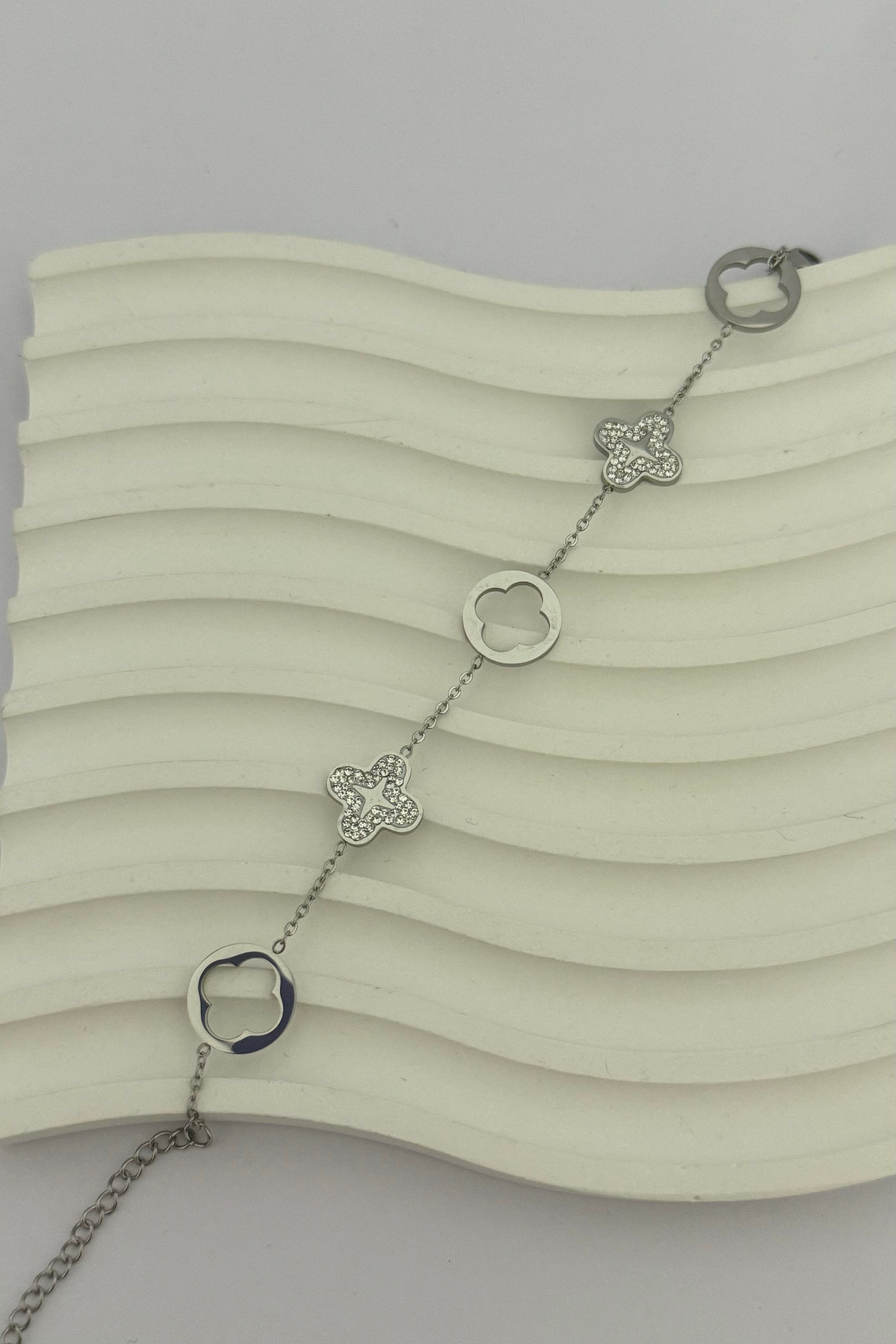 Cleef Silver Taşlı Bileklik