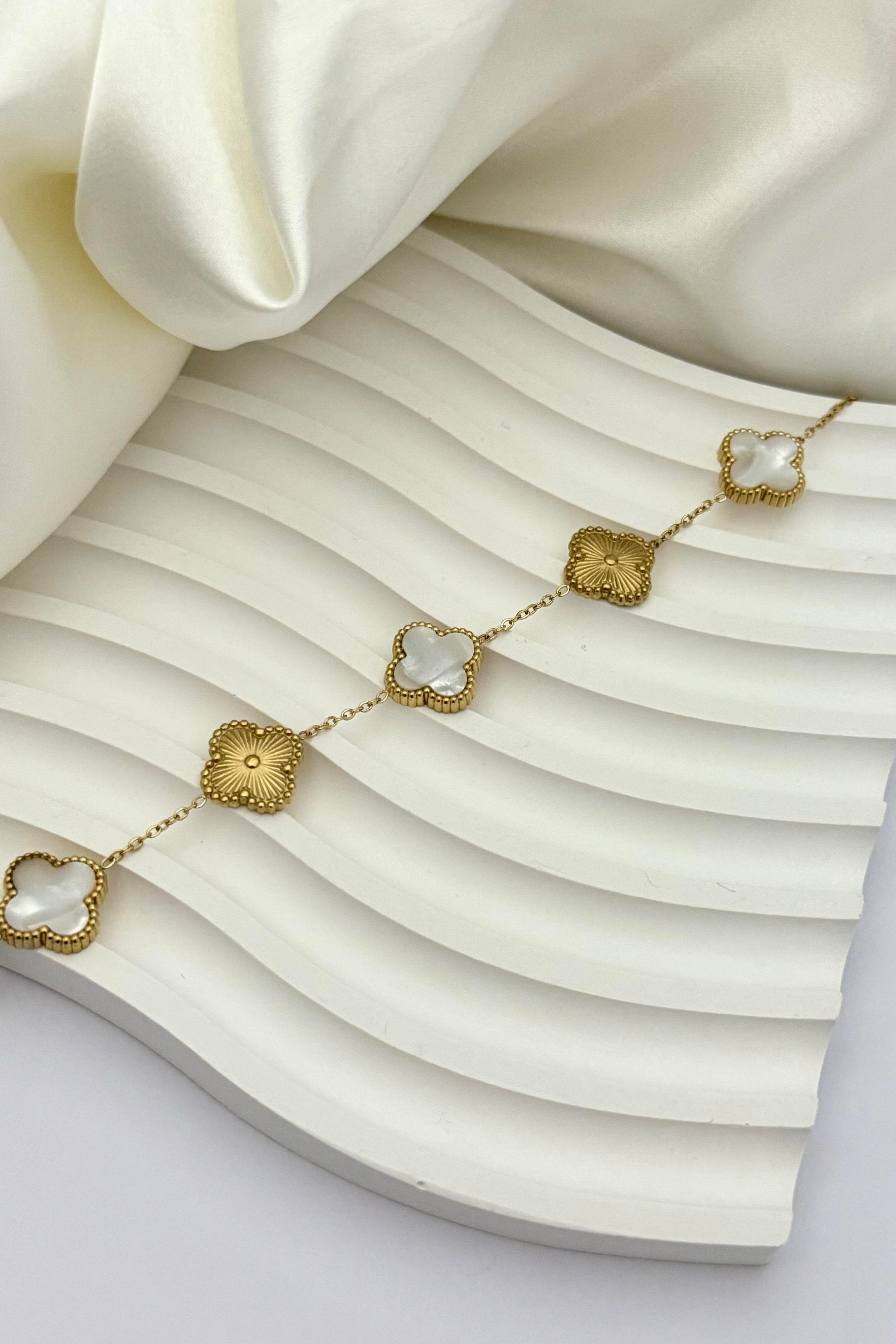 Cleef White&Gold Bileklik