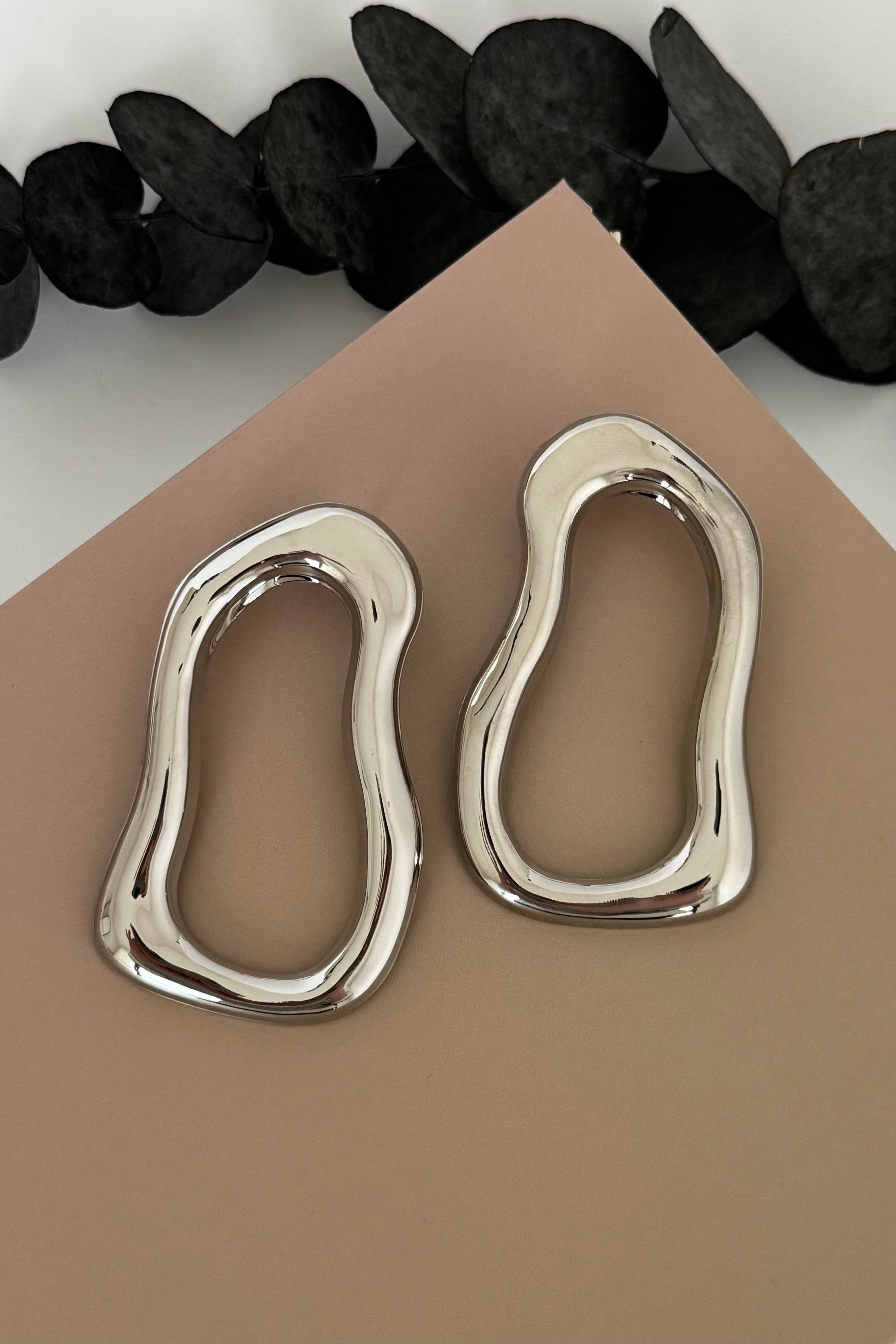 Contour Silver Küpe