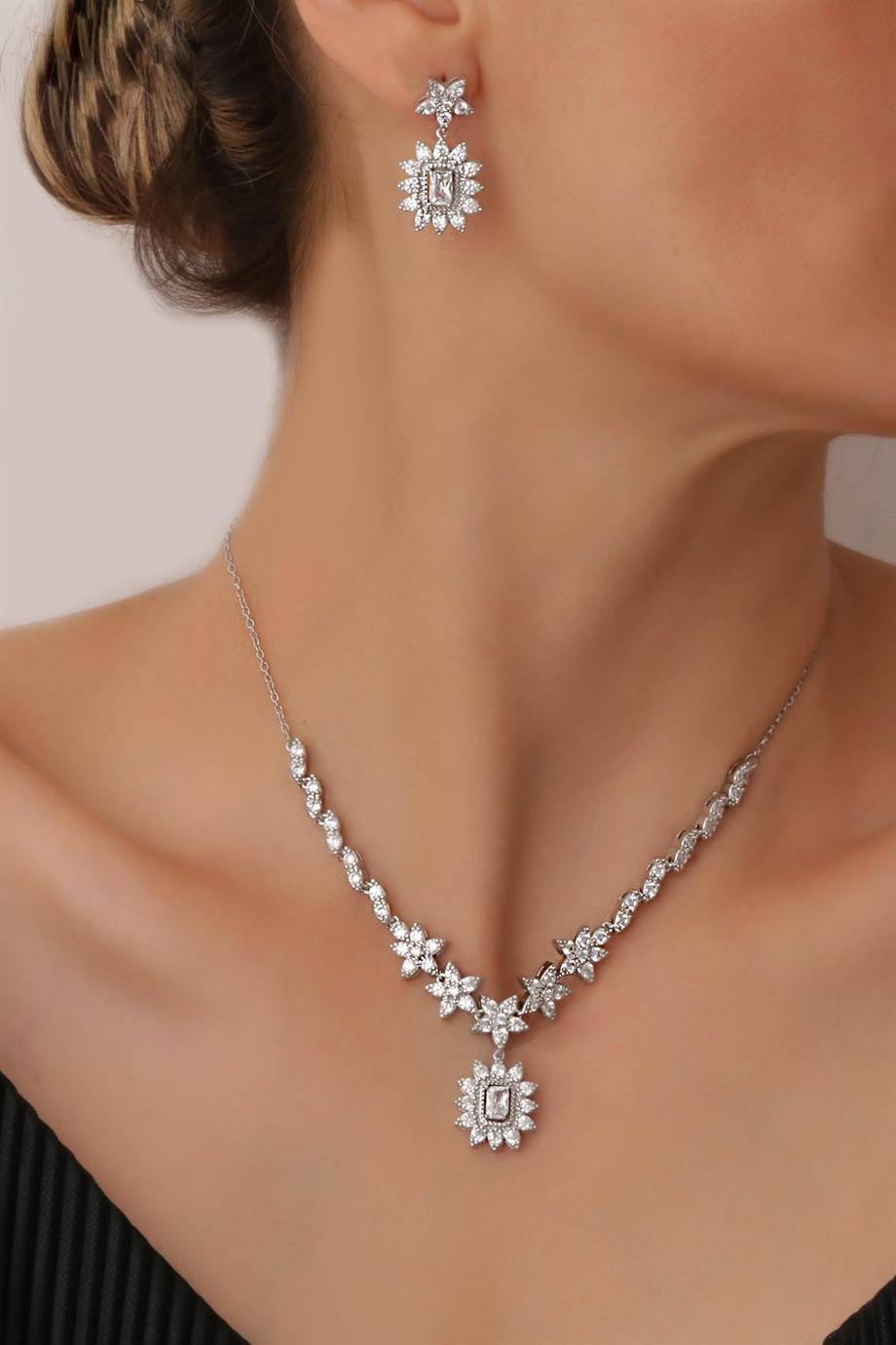 Elison Kolye-Küpe Set