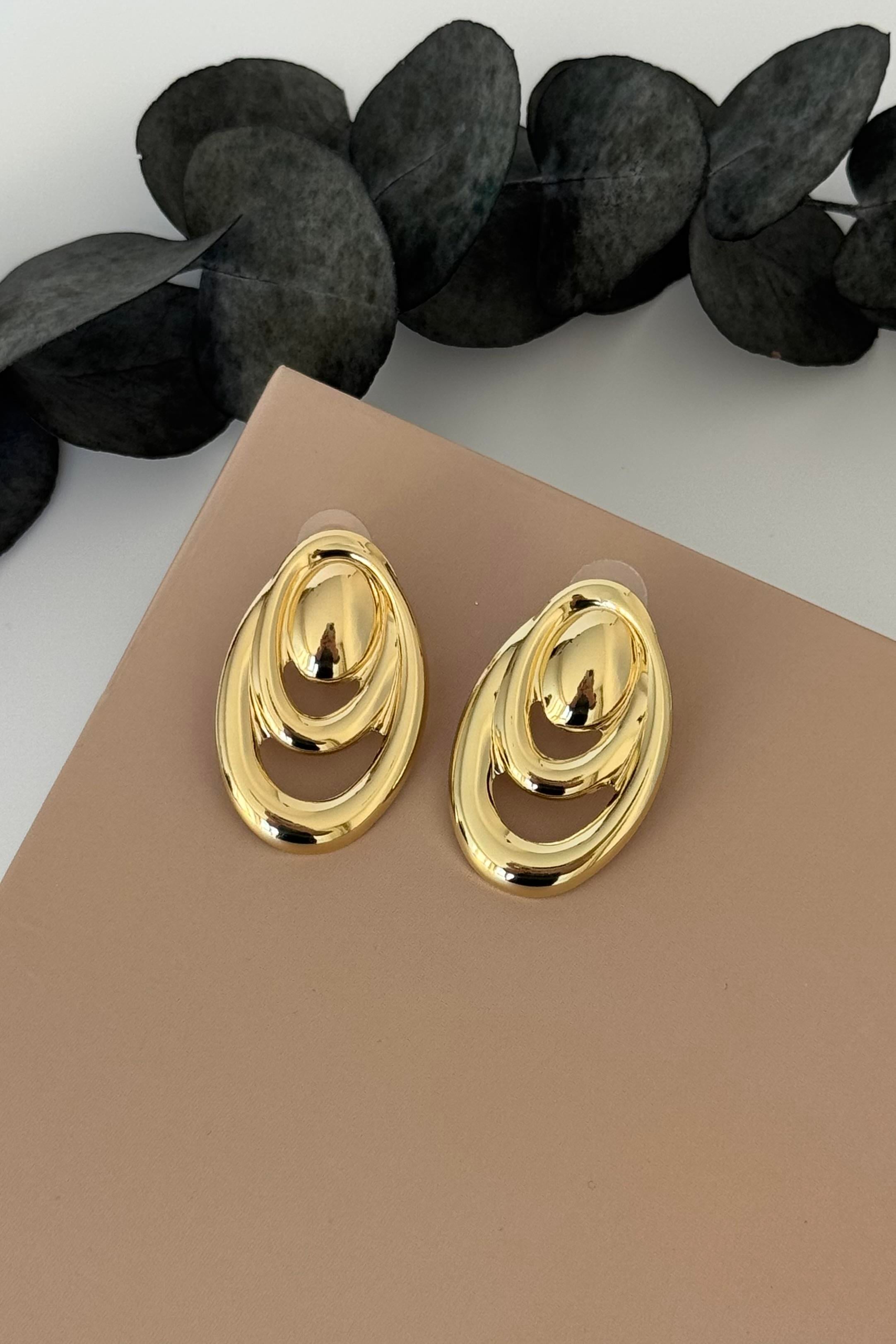 Gold Echo Küpe