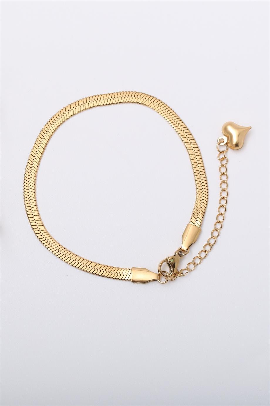 Gold İtalyan Çelik Bileklik