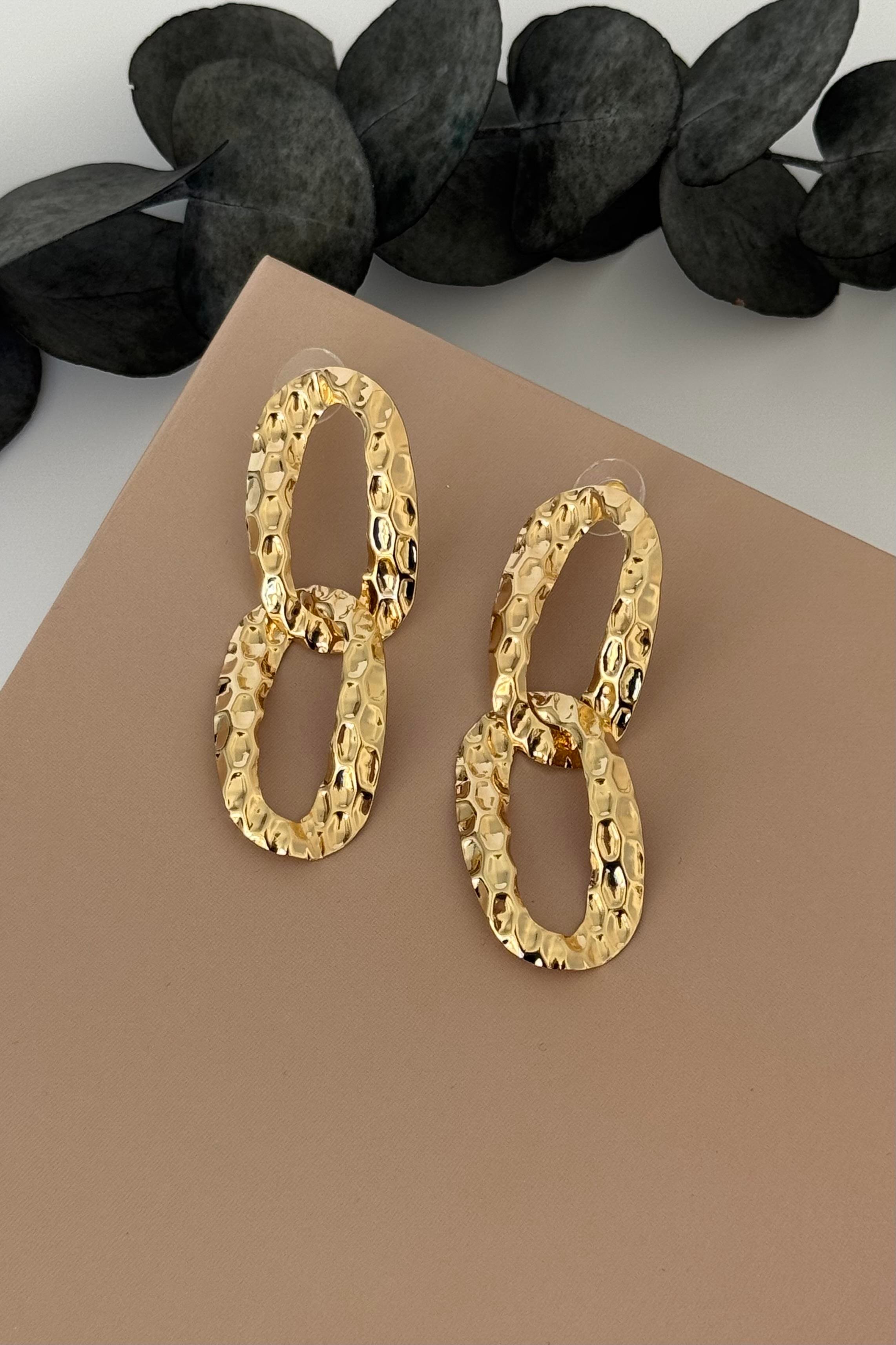 Gold Link Küpe