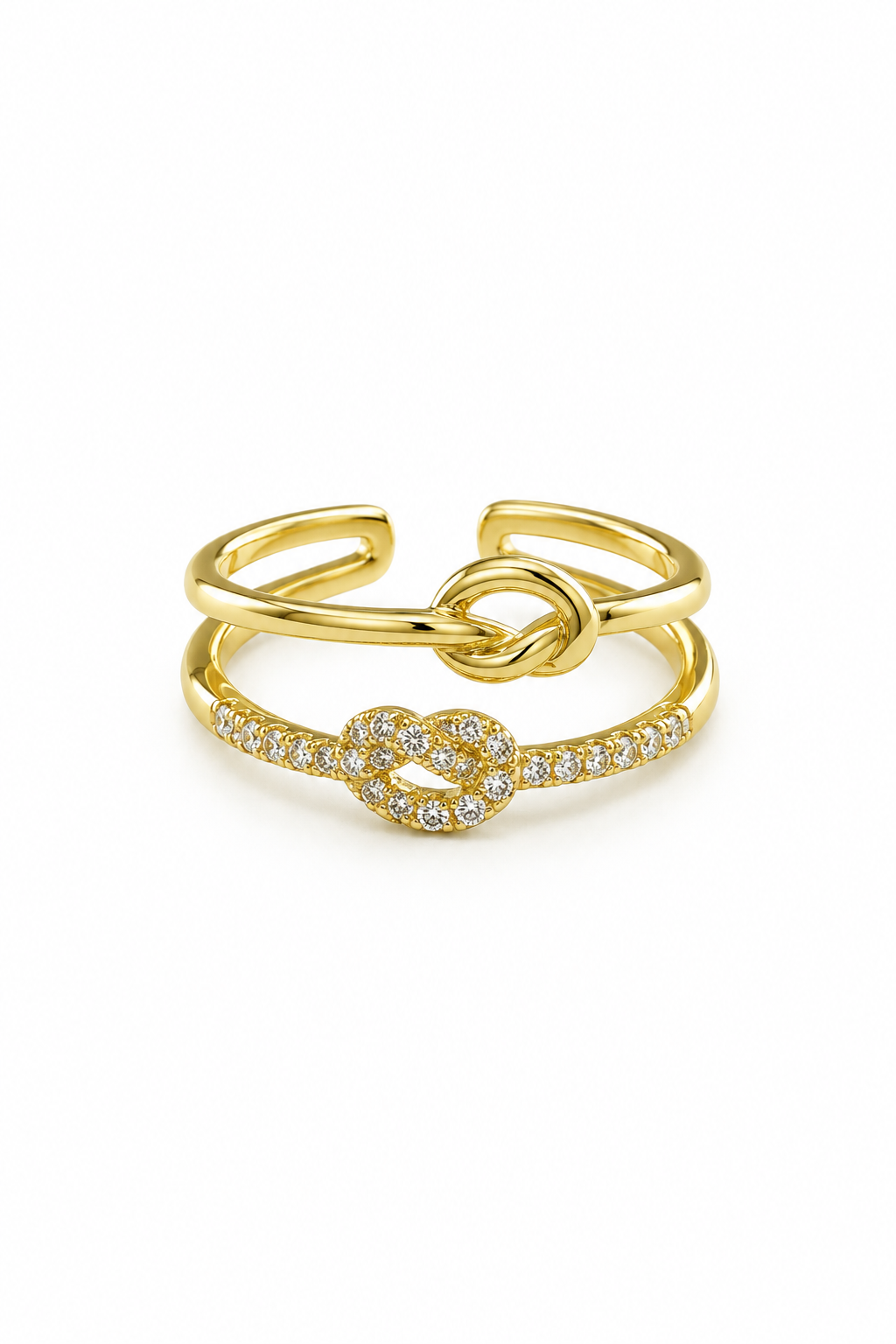 Knot Stone Gold Yüzük