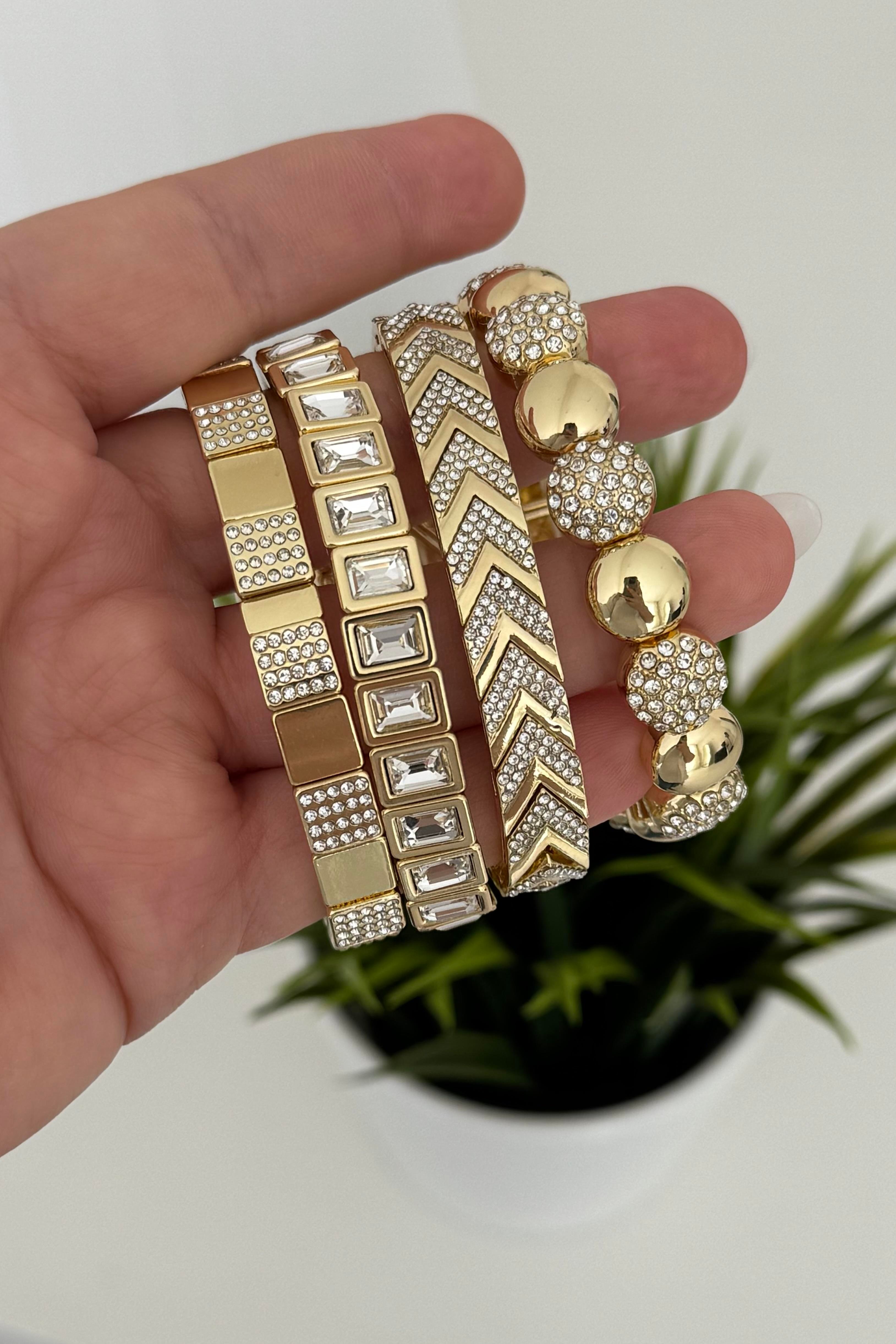 Lastikli Taşlı Bileklik