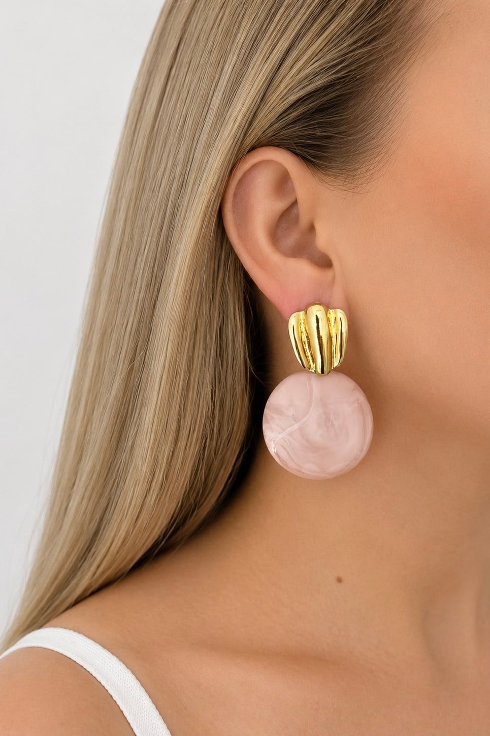 Luna Pembe Küpe