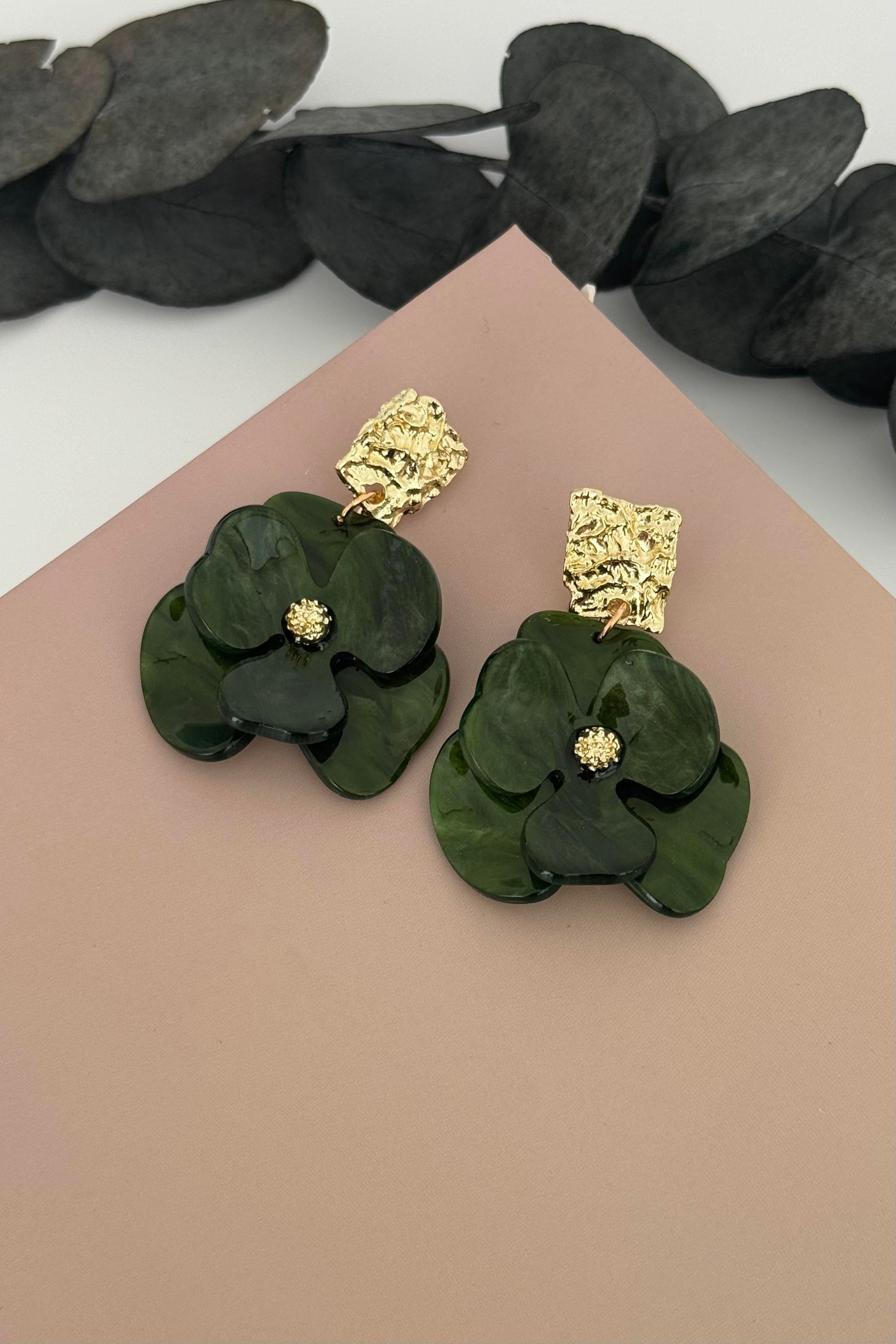 Lyris Green Küpe