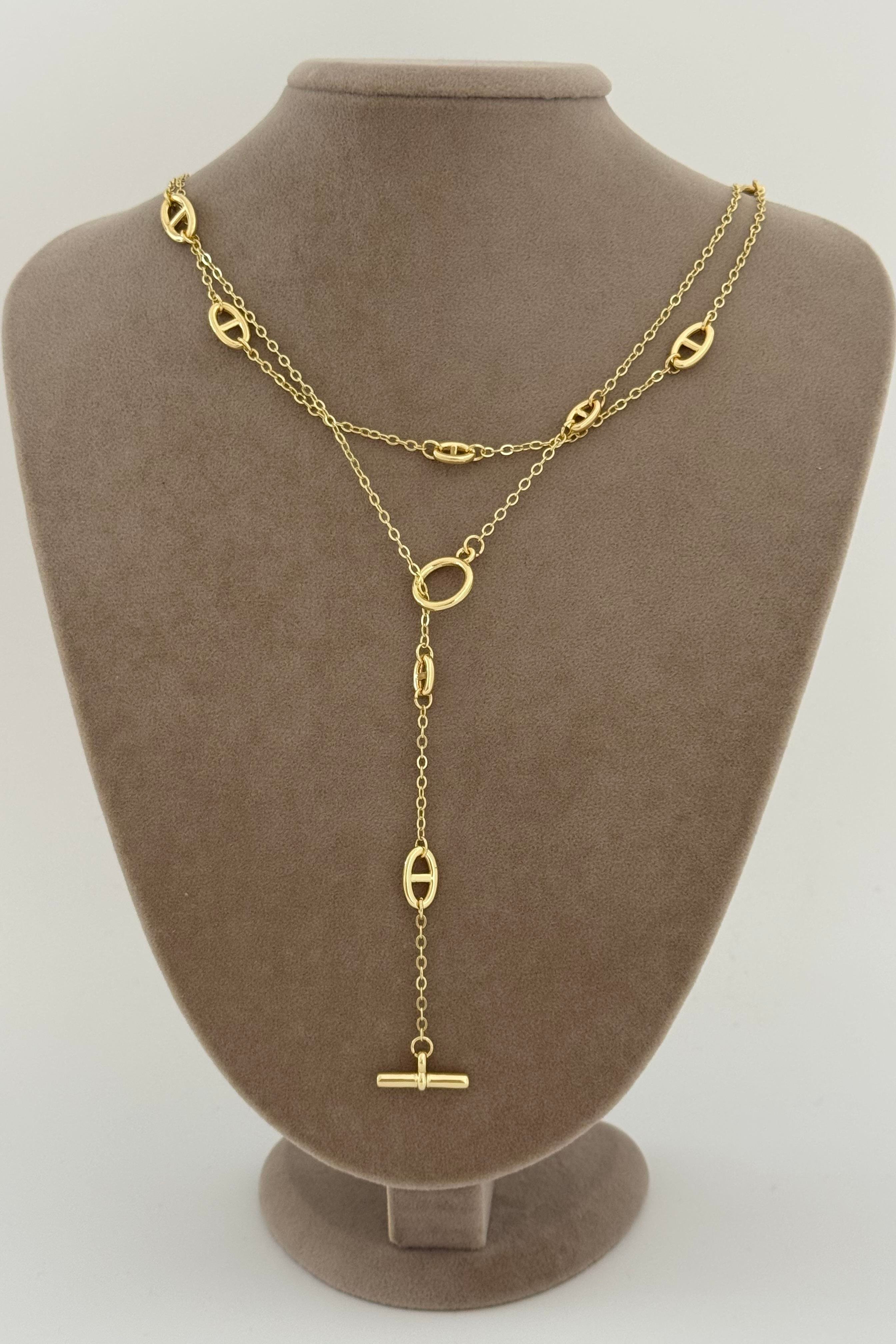 Marka Model Gold Zincir Kolye