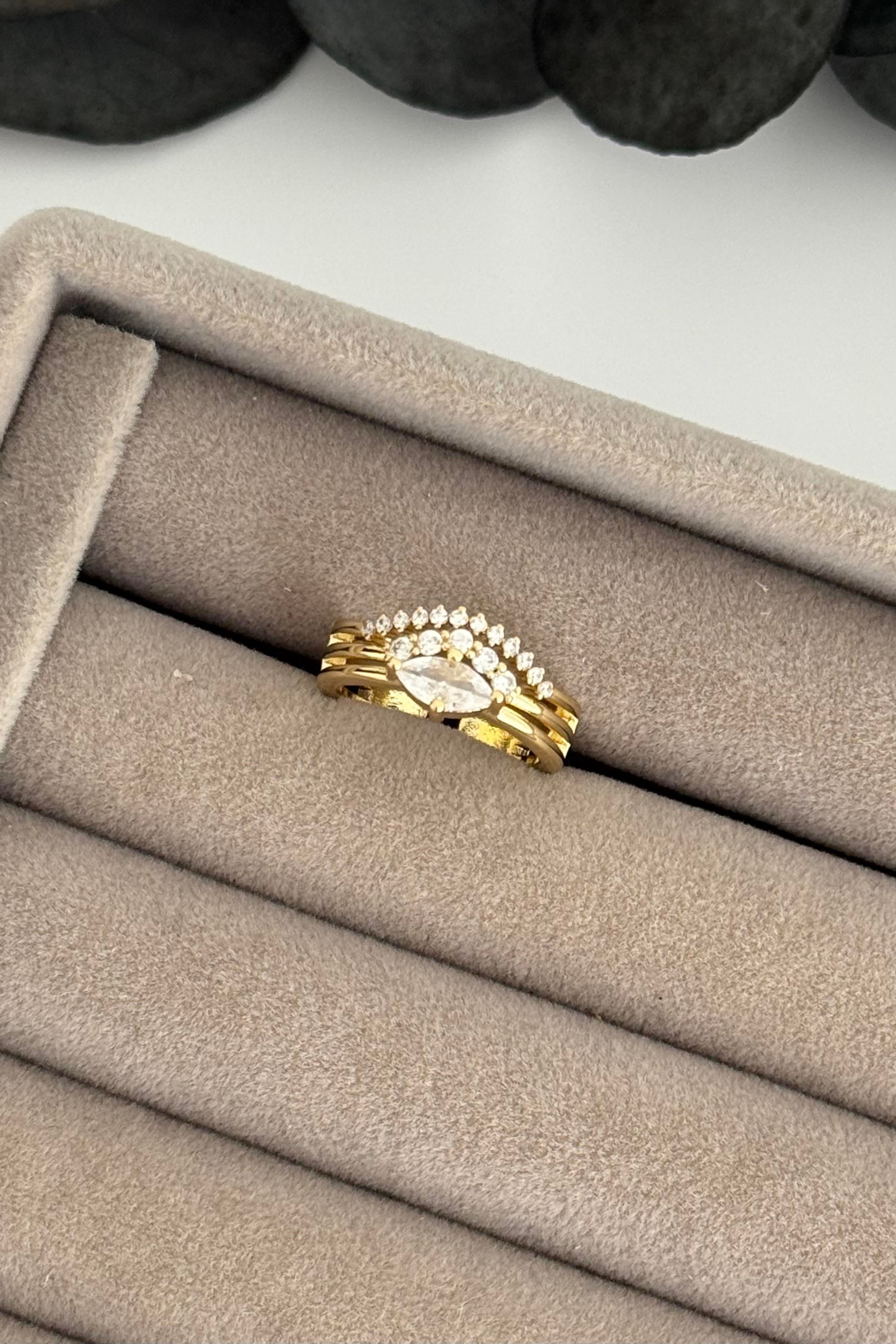 Marquise Gold Yüzük