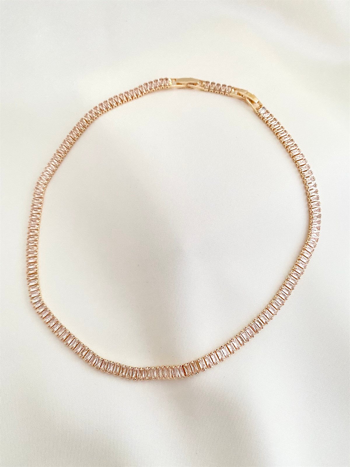 Mini Baget Su Yolu Kolye Gold