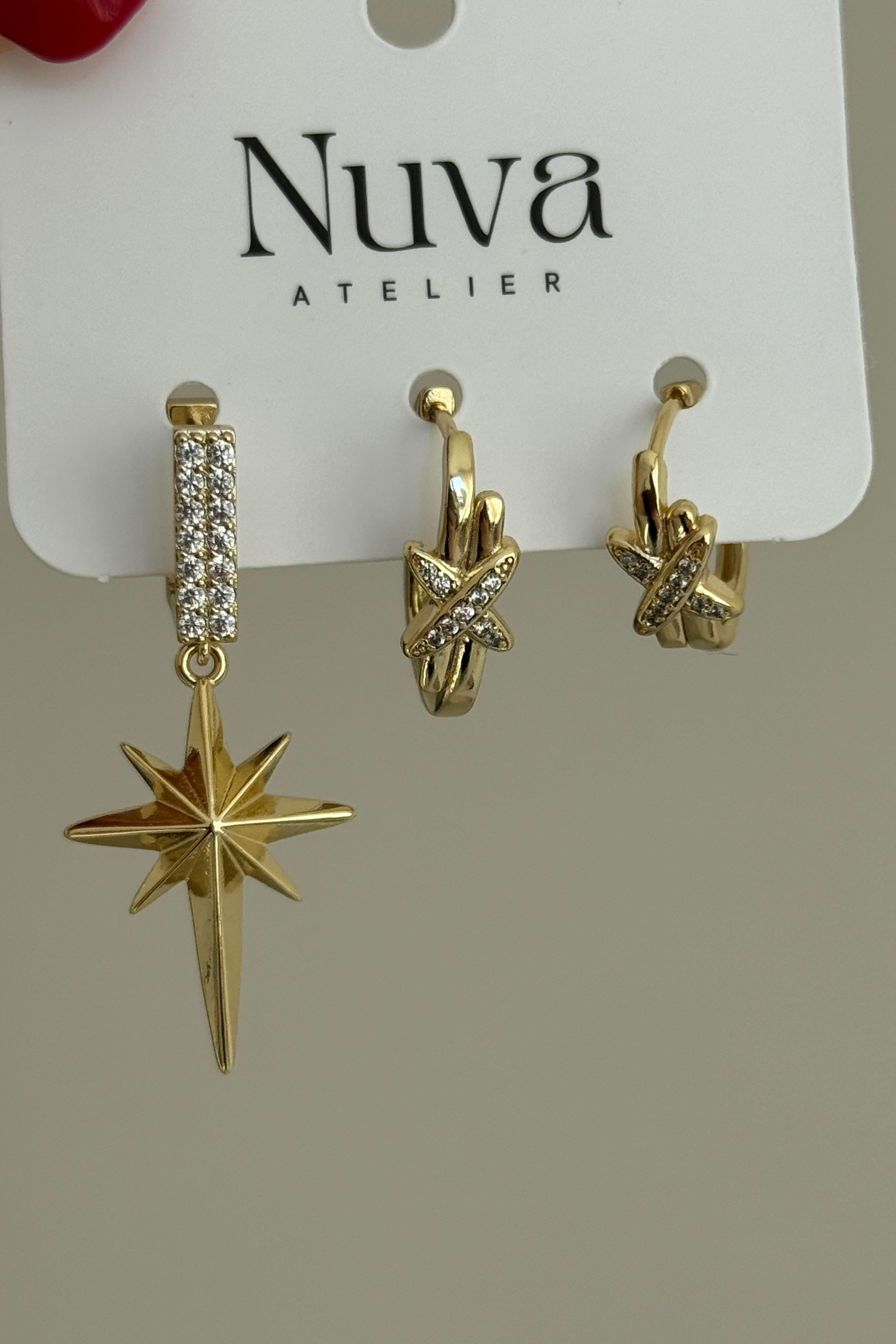 North Star Vip Seri Set Küpe