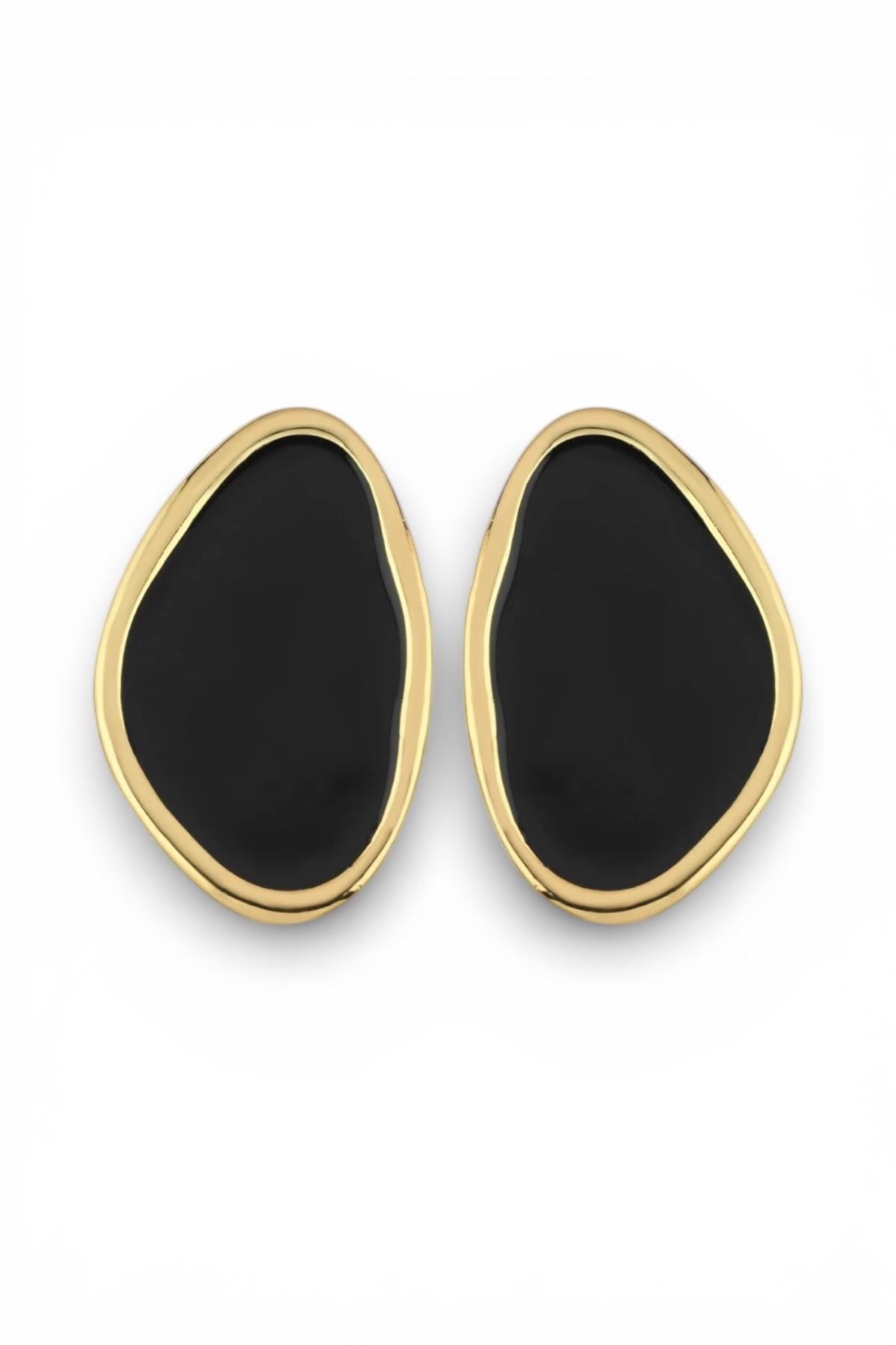 Obsidian Siyah Küpe