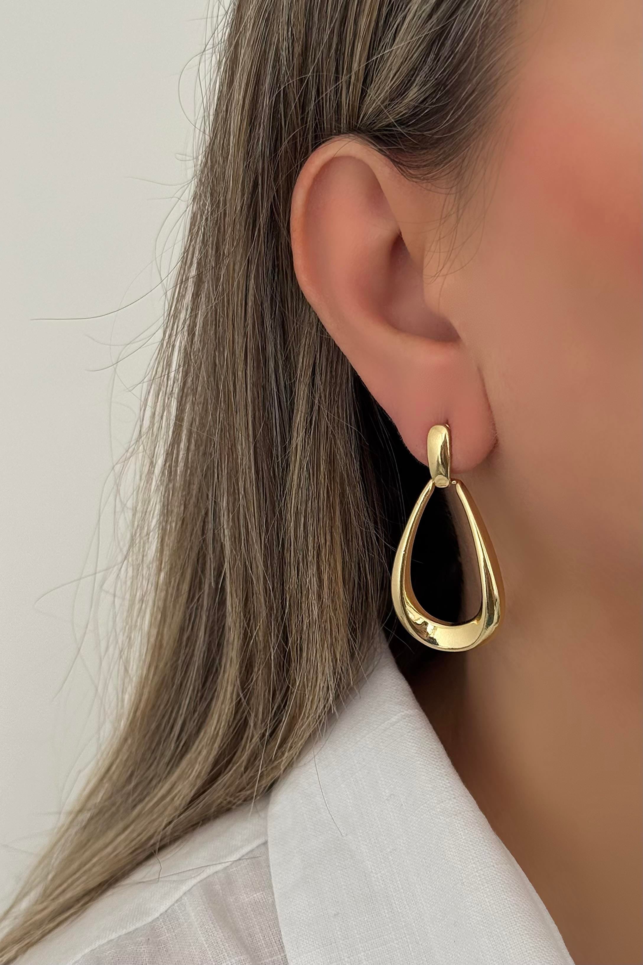 Oval Küpe