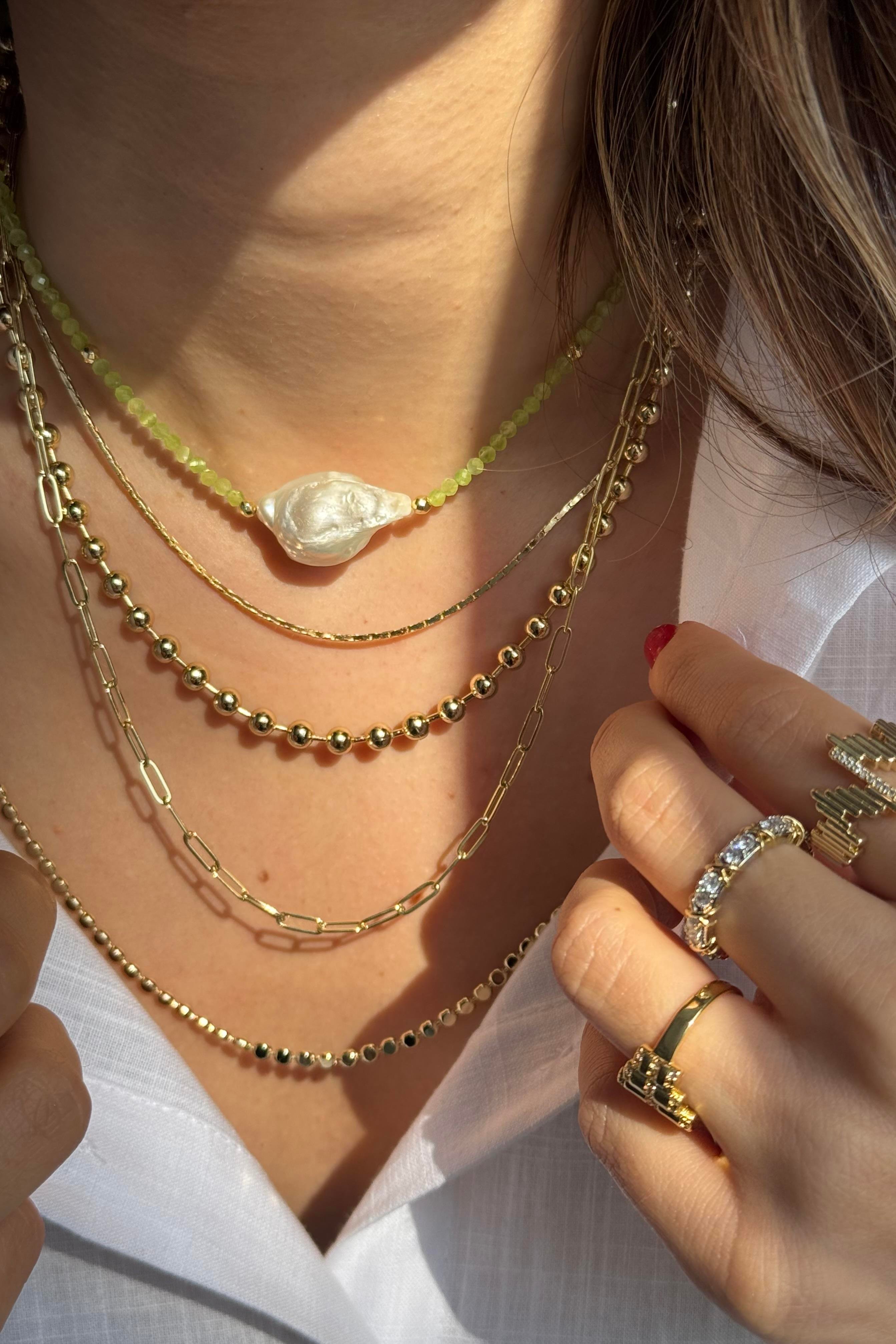 Pastel Pearly Harmony Necklace
