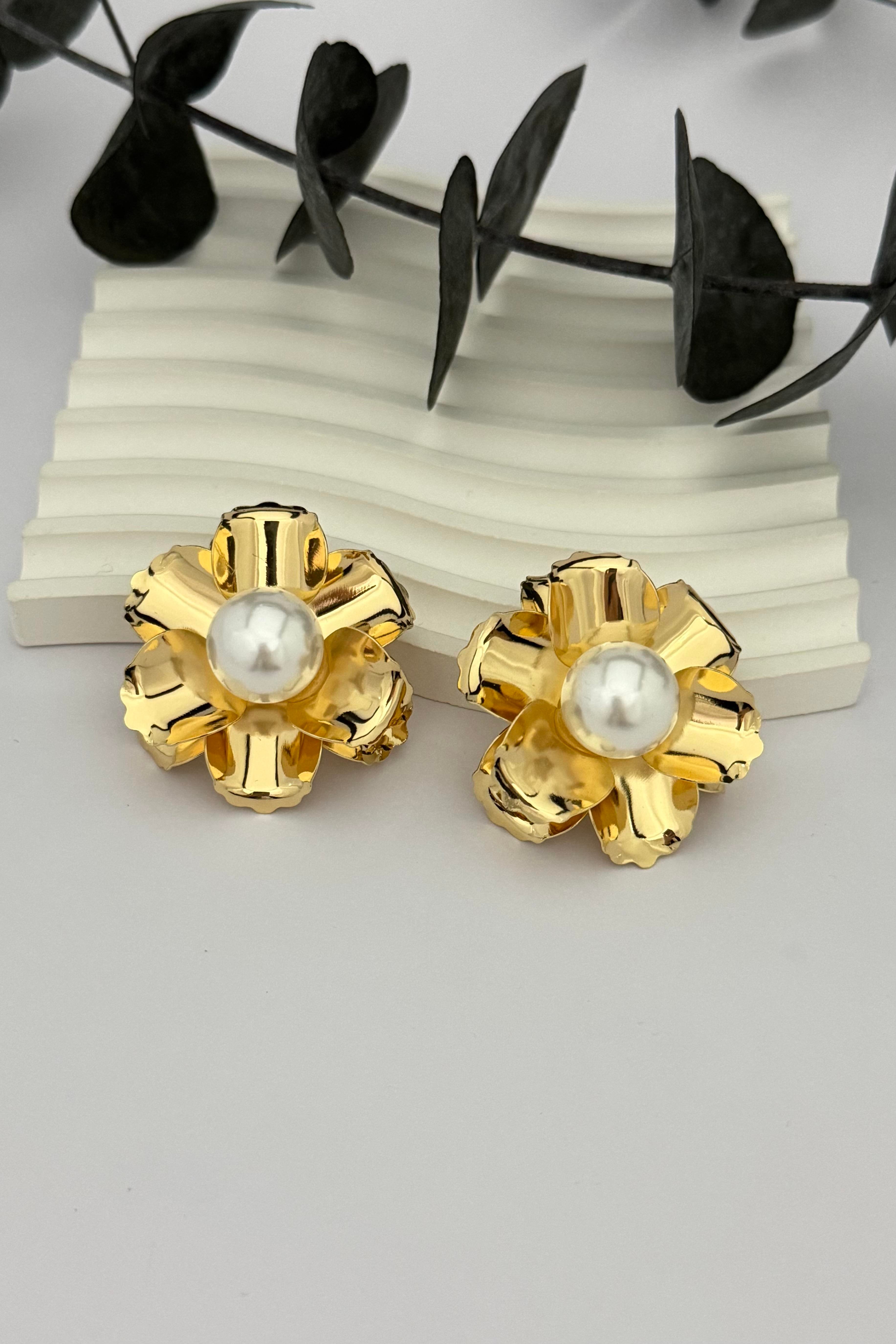 Pearl Circle Küpe