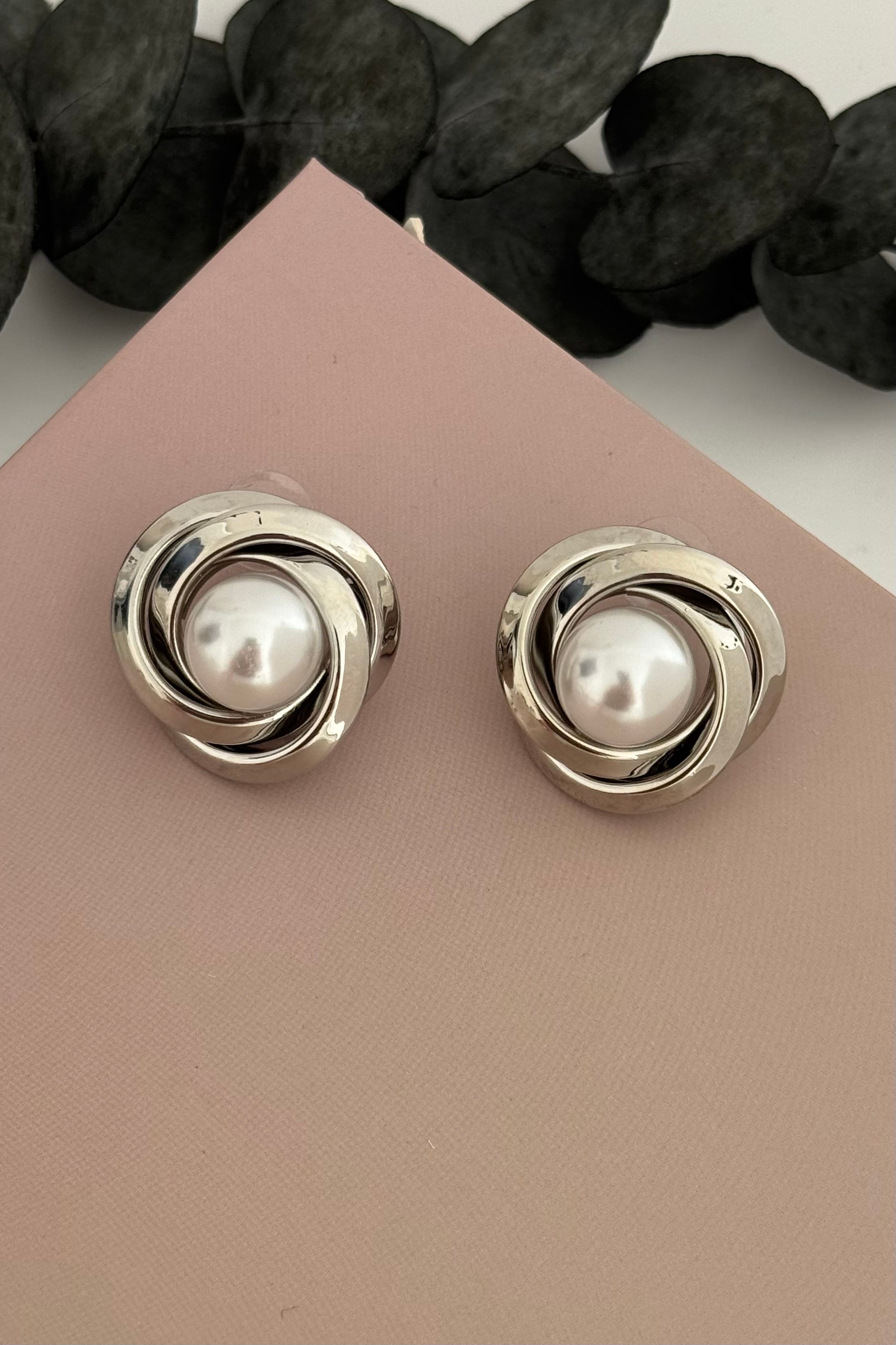 Pearle Silver Küpe