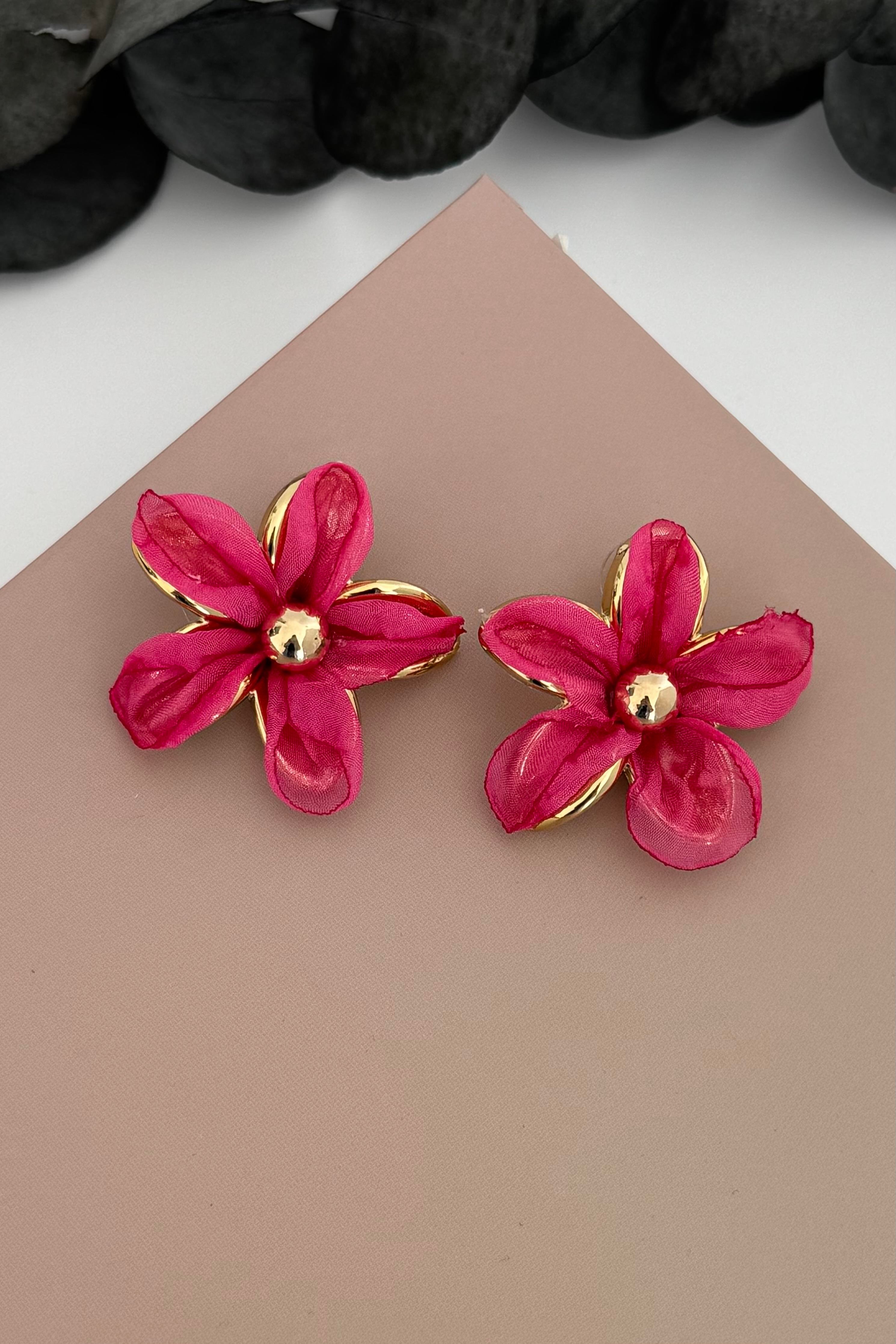 Petal Pembe Küpe