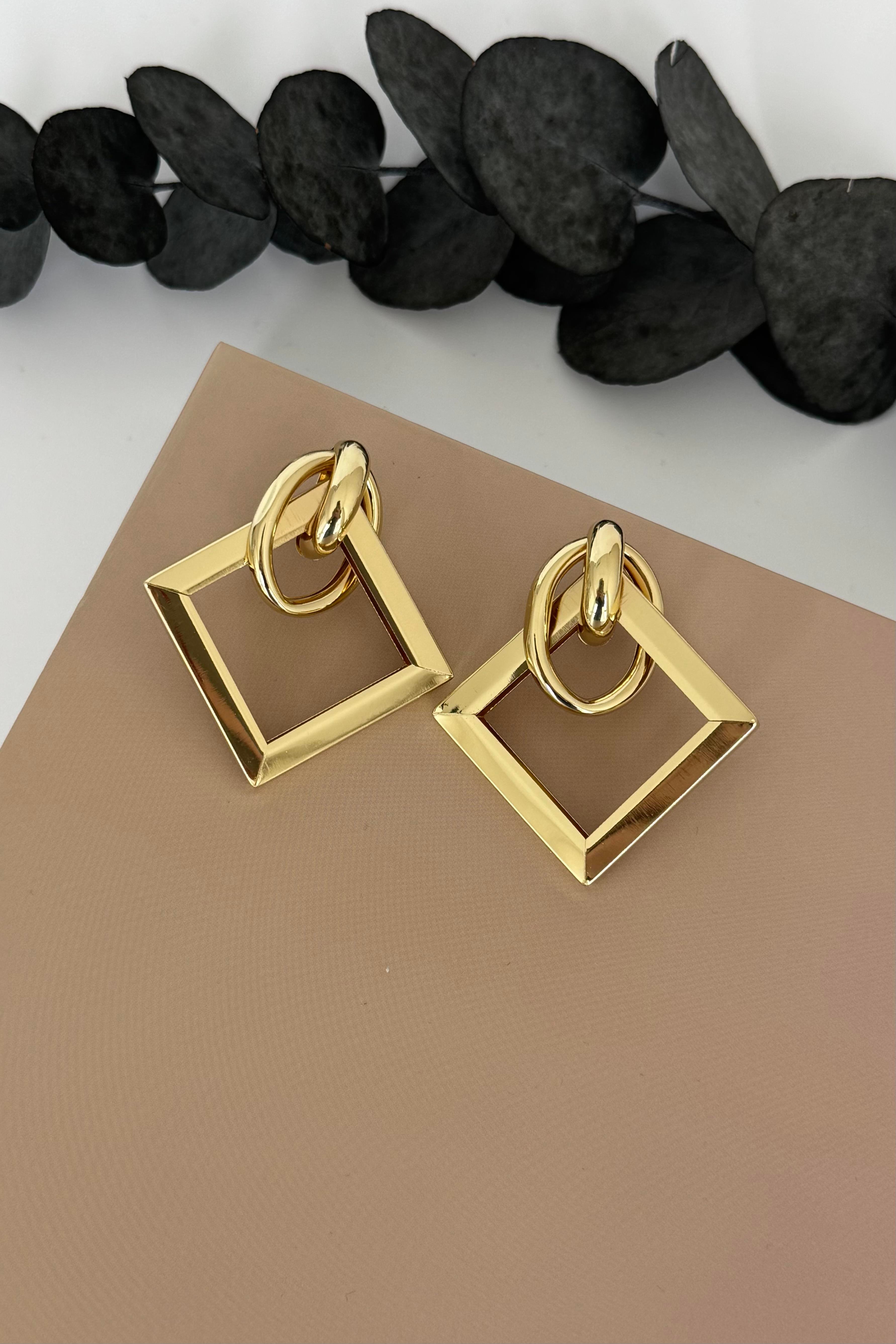 Pivot Gold Küpe