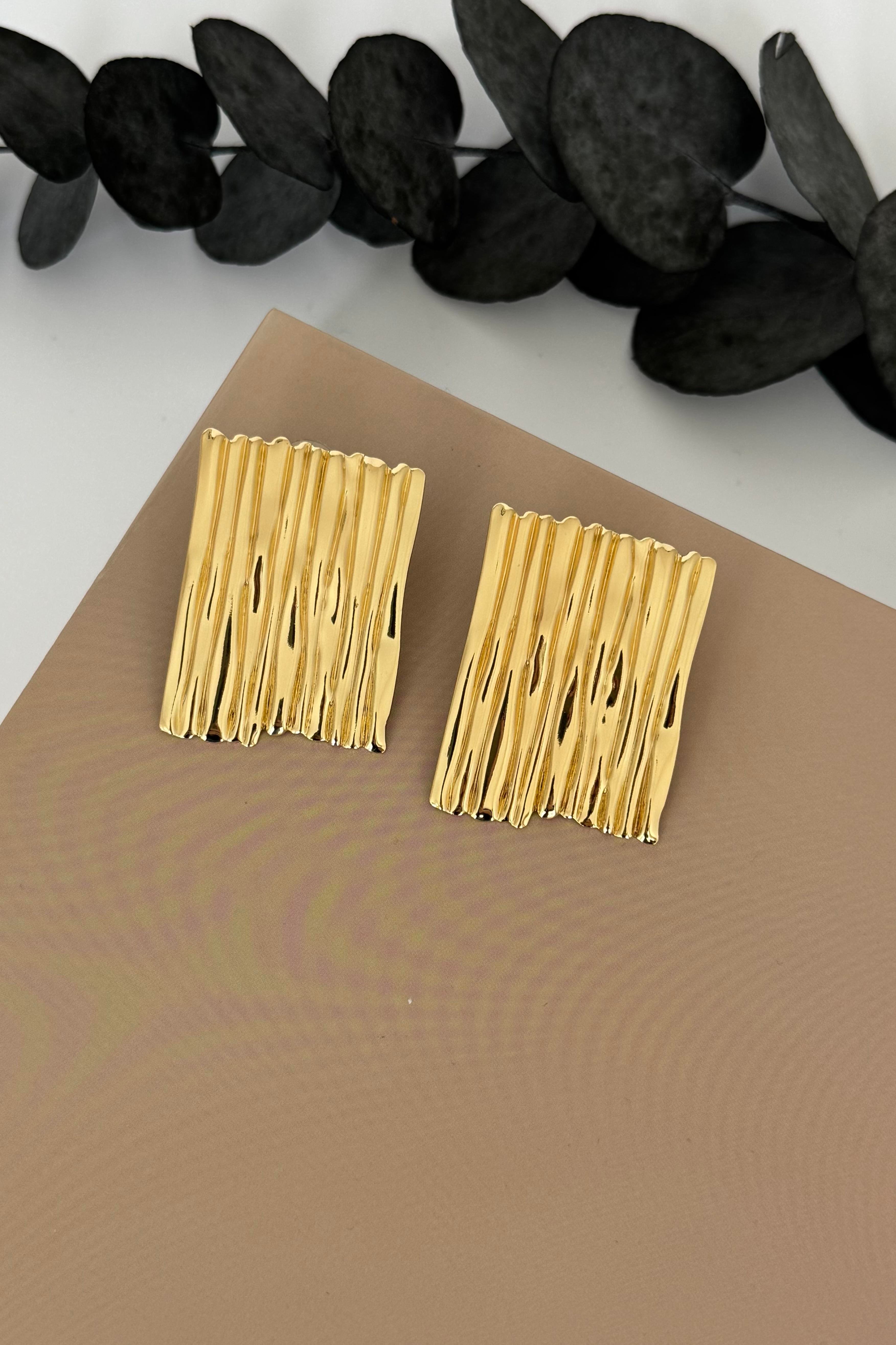 Ripple Gold Küpe