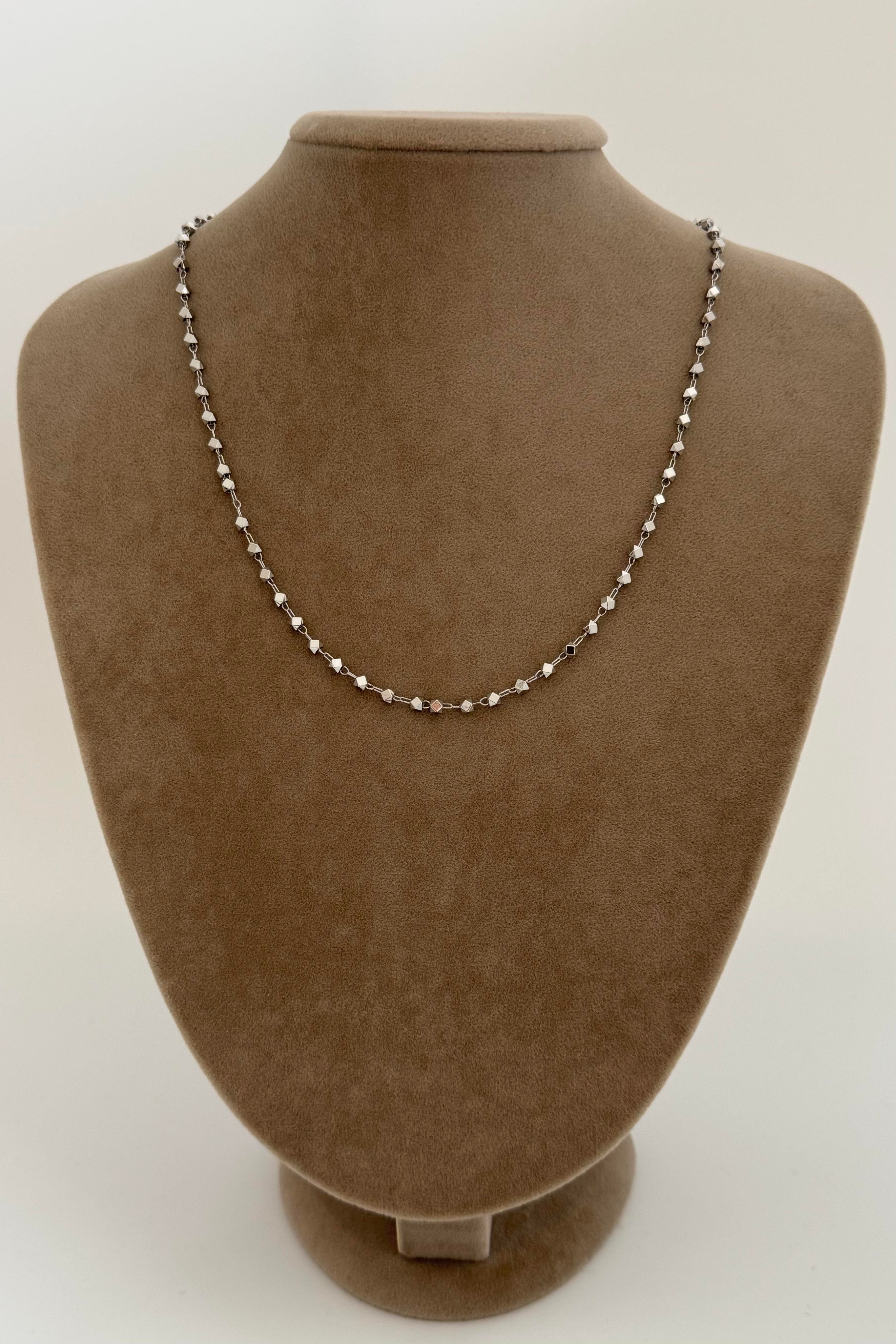 Silver Facet Kolye