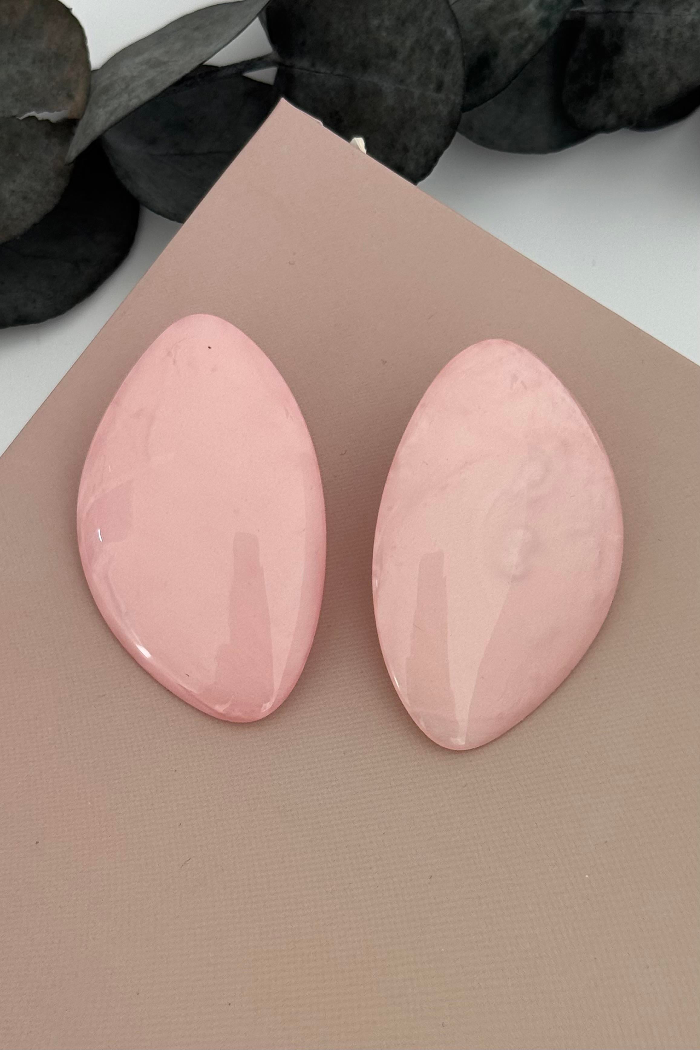 Smooth Pembe Küpe