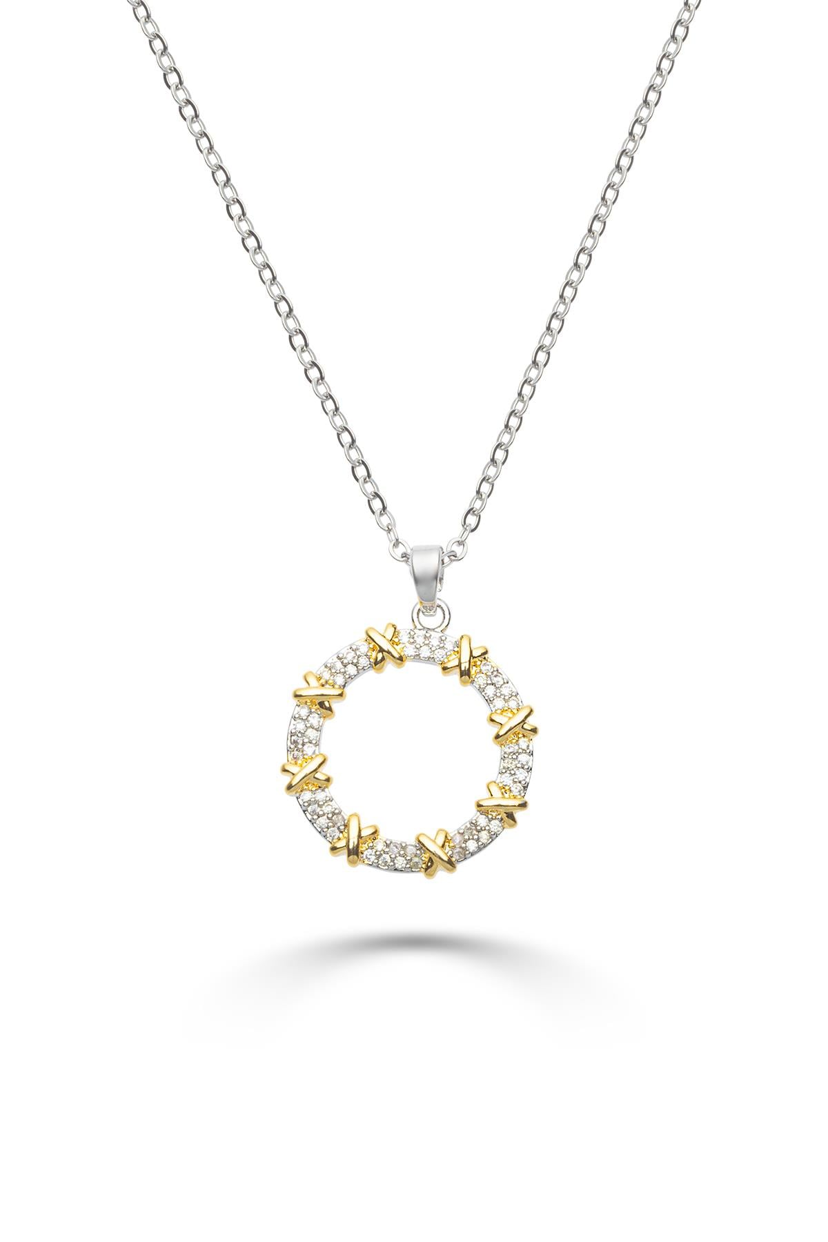 TF Silver & Gold Kolye