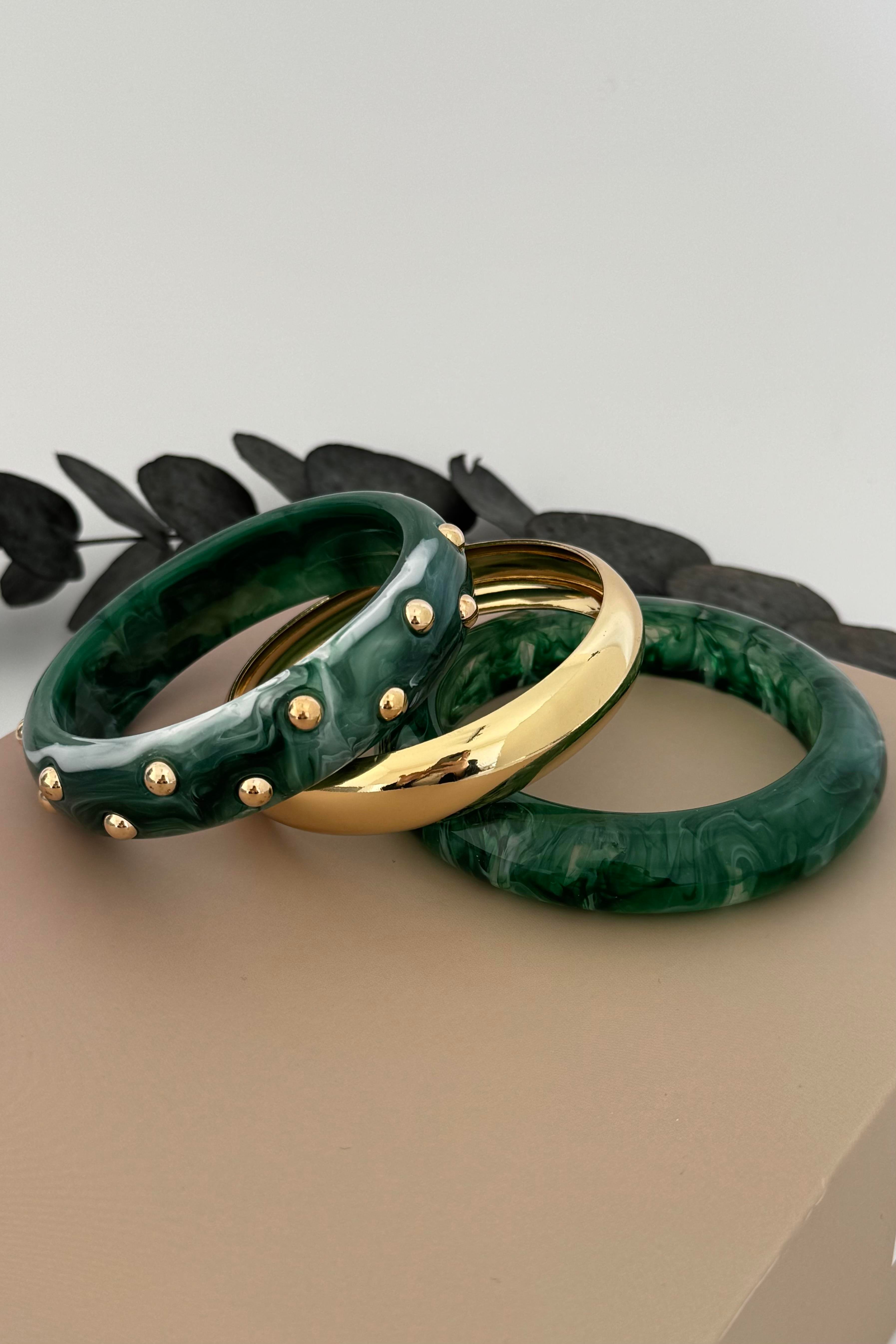 Yeşil Üçlü Bileklik