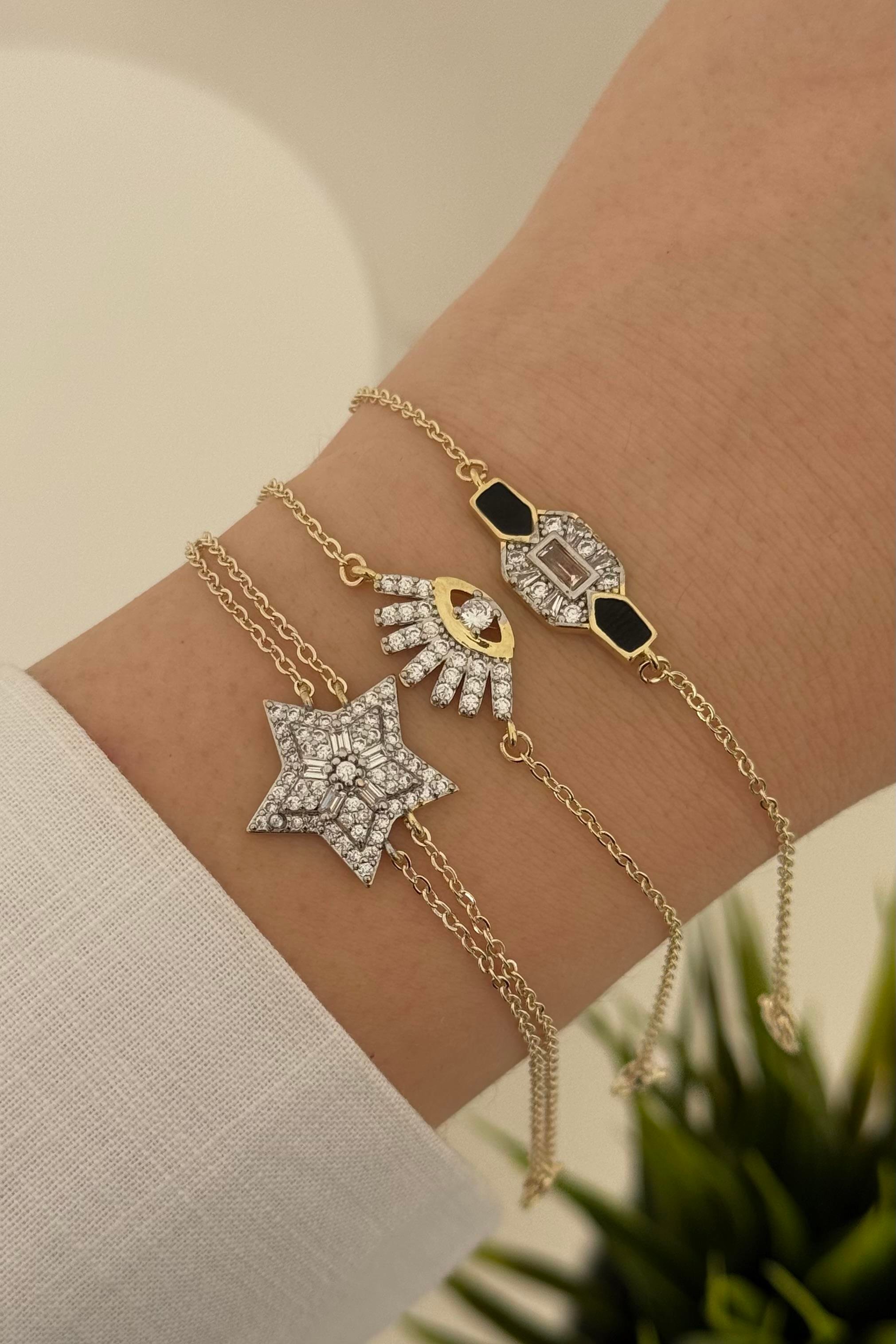 Yıldız Taşlı Bileklik