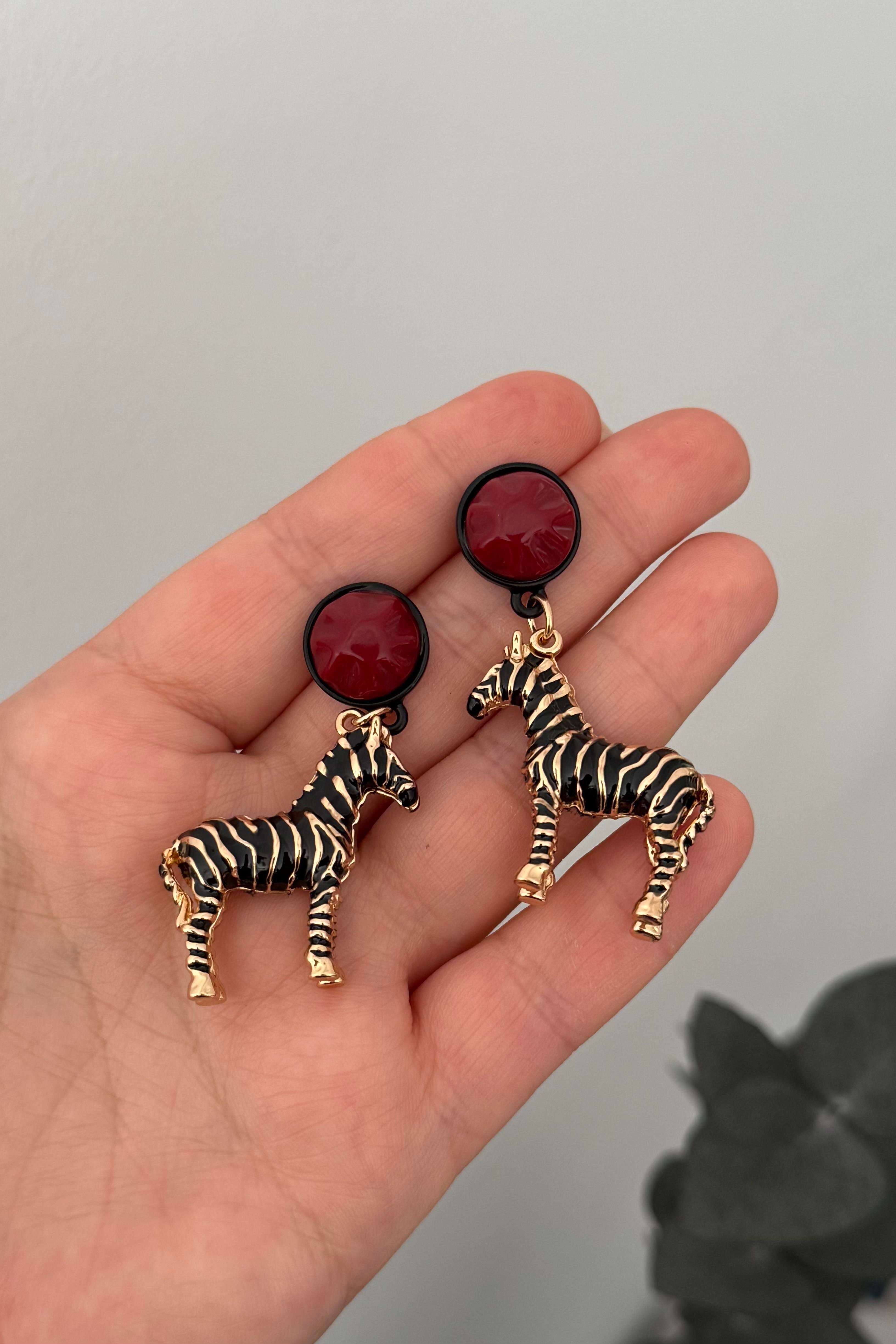 Zebra Küpe