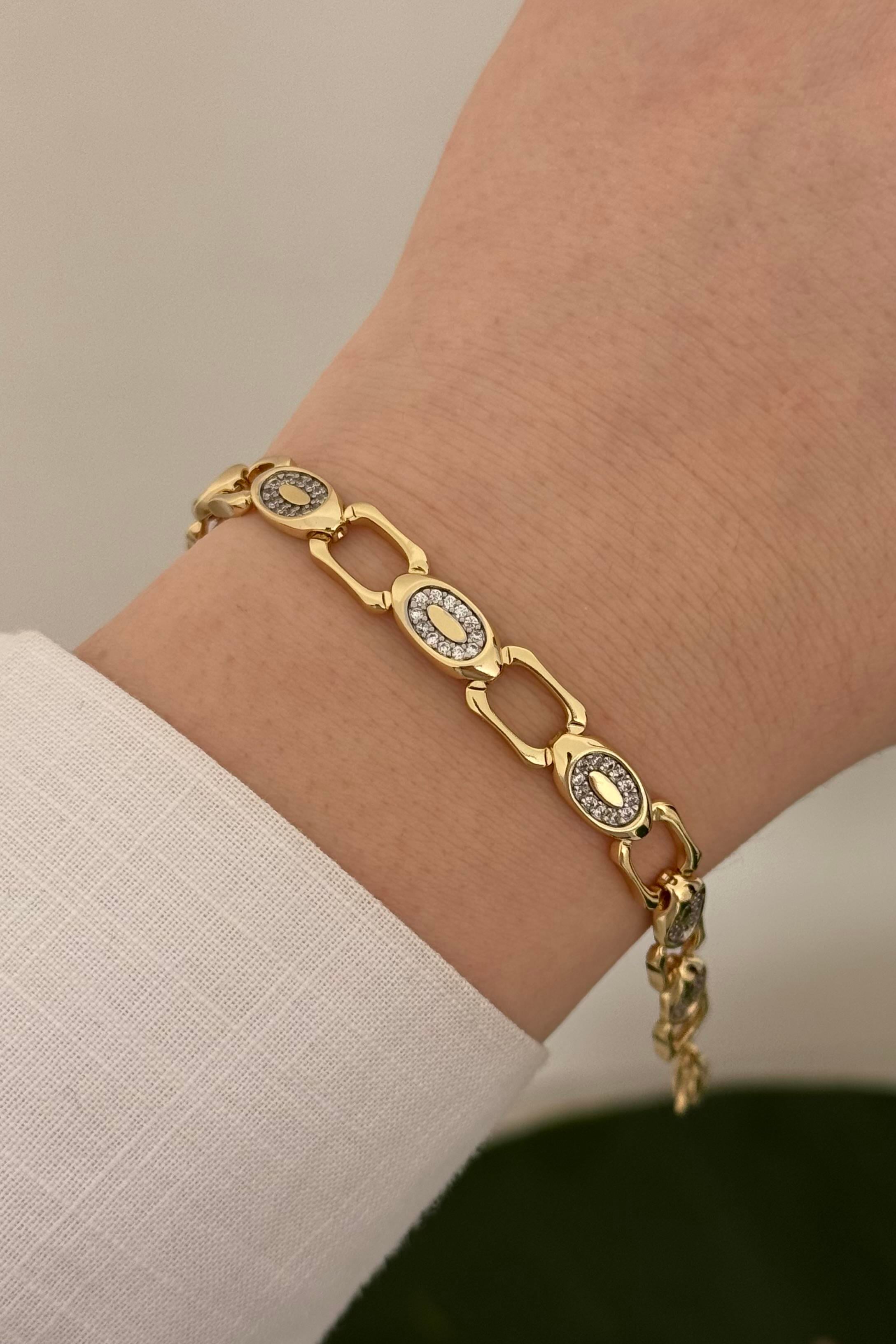Zorevia Vip Seri Gold Bileklik