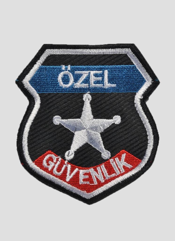 Güvenlik Apoleti, Siyah -42E100- Nakışlı
