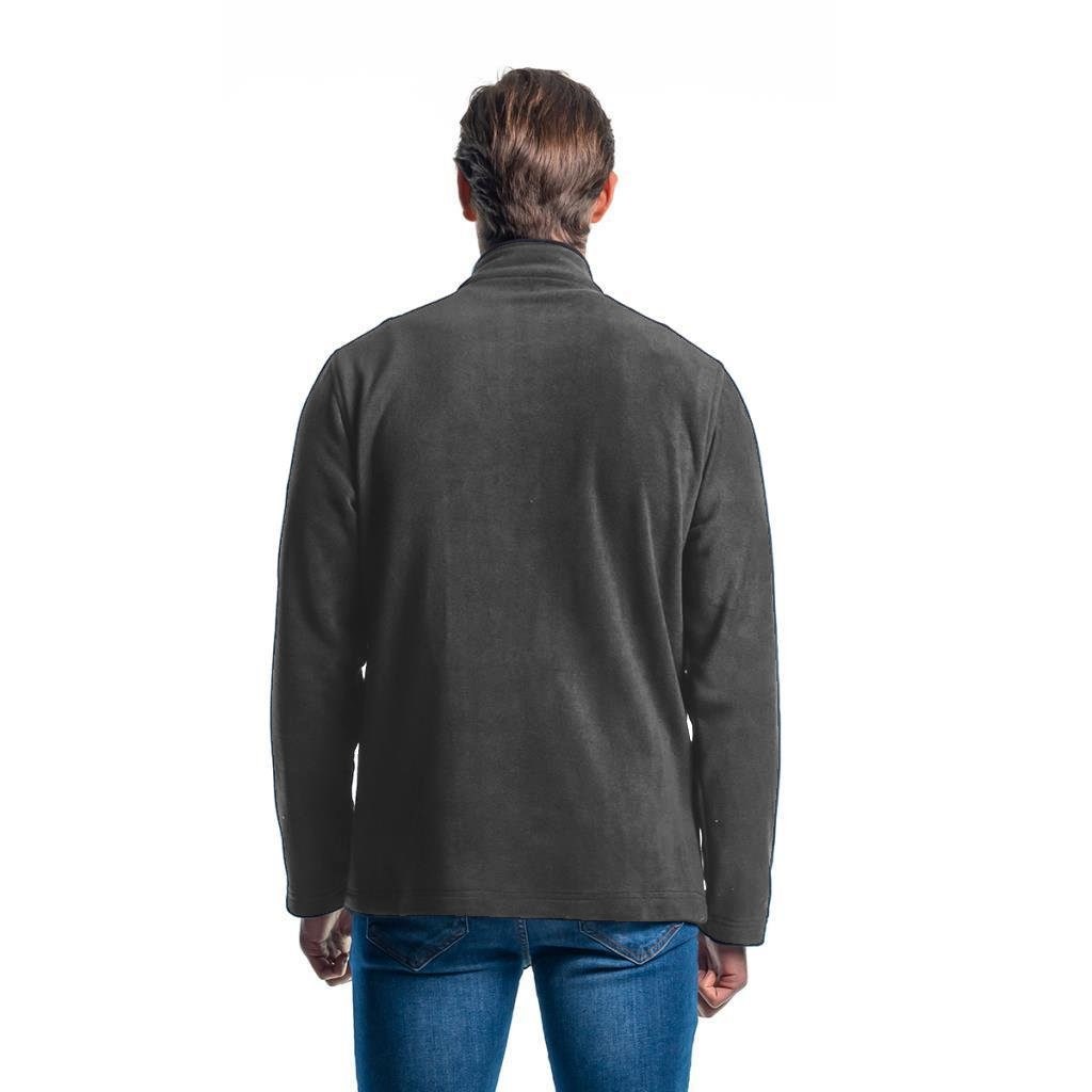 Şensel, Erkek Polar Mont, Koyu Gri -99E432- Fermuarlı, Cepli