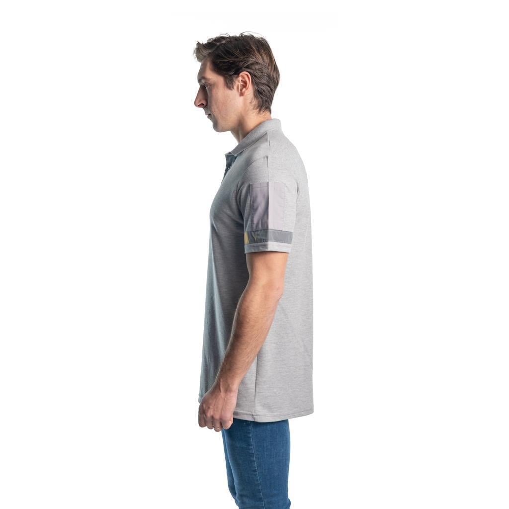 Şensel, Polo Yaka Tişört, Gri, Reflektörlü -136E3131- Tshirt