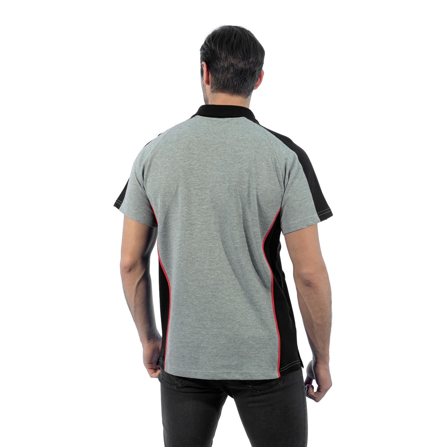 Şensel, Polo Yaka Tişört, Gri-Siyah -136E1482- Tshirt, T-shirt