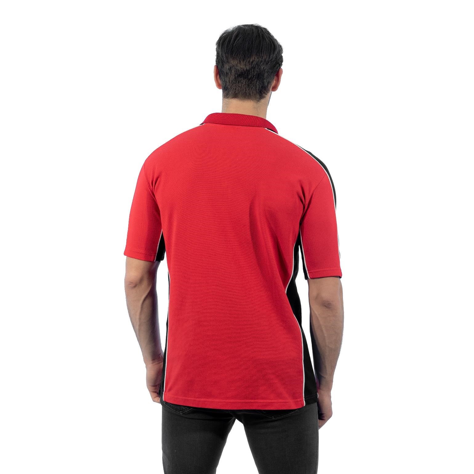 Şensel, Polo Yaka Tişört, Kırmızı-Siyah -136E2379- Tshirt