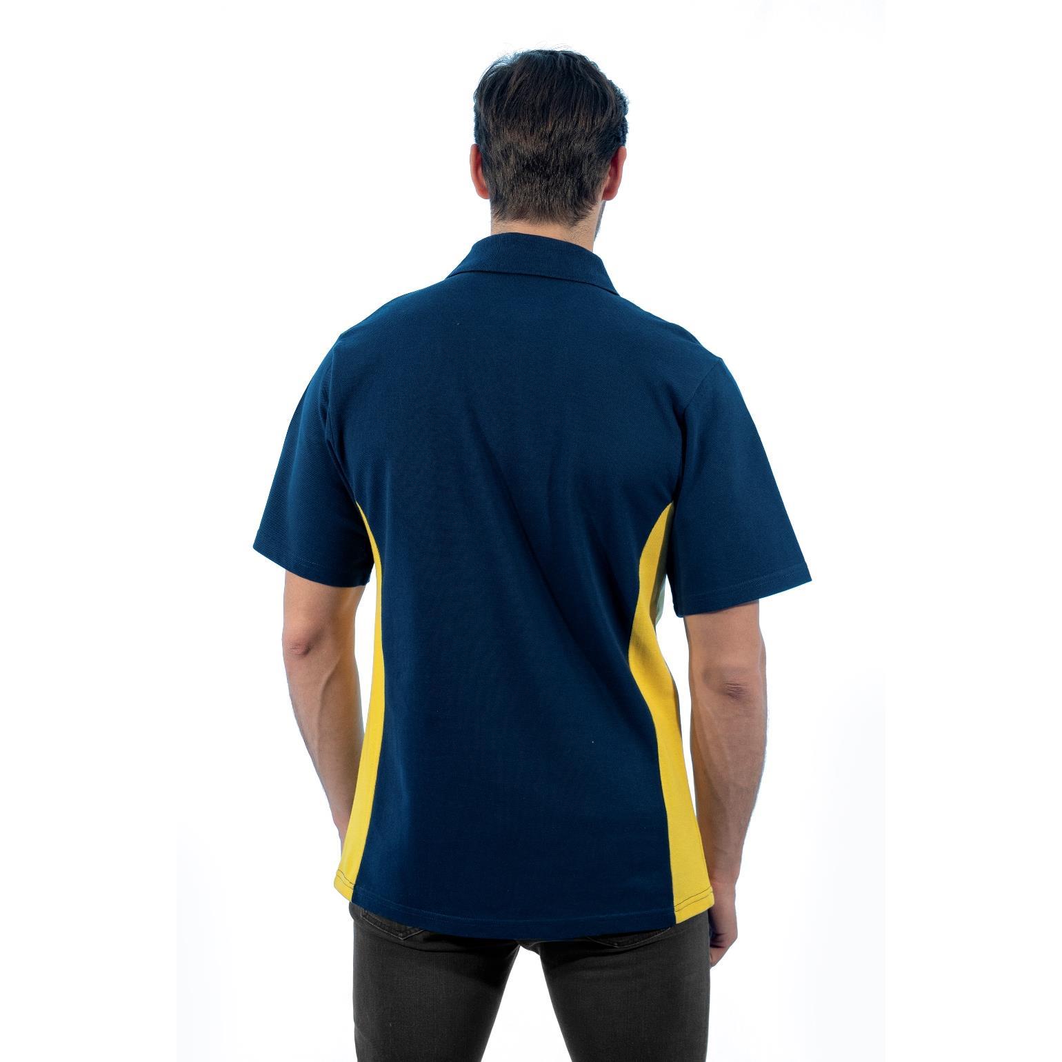 Şensel, Polo Yaka Tişört, Lacivert-Sarı -136E2769- Tshirt