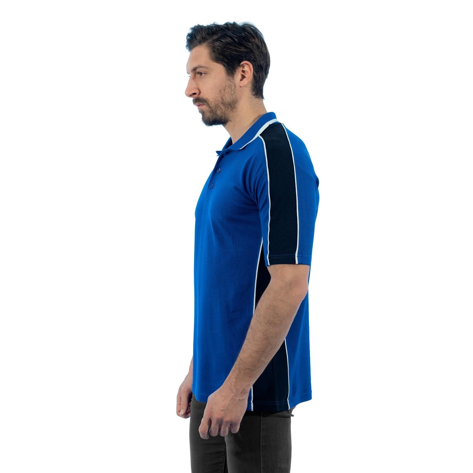 Şensel, Polo Yaka Tişört, Saks-Siyah -136E2241- Tshirt, T-shirt