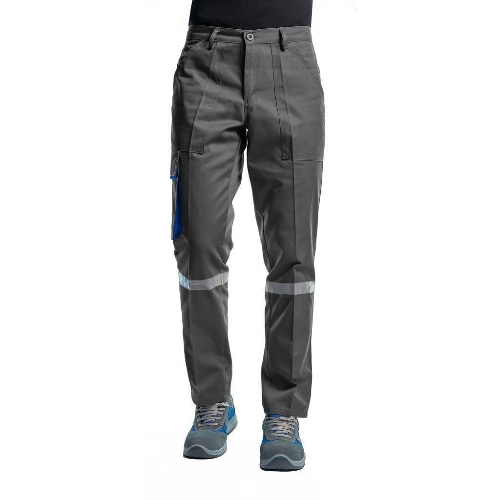 Şensel, Reflektörlü İş Pantolonu, Gri-Saks, Komando Cepli -54E3396-