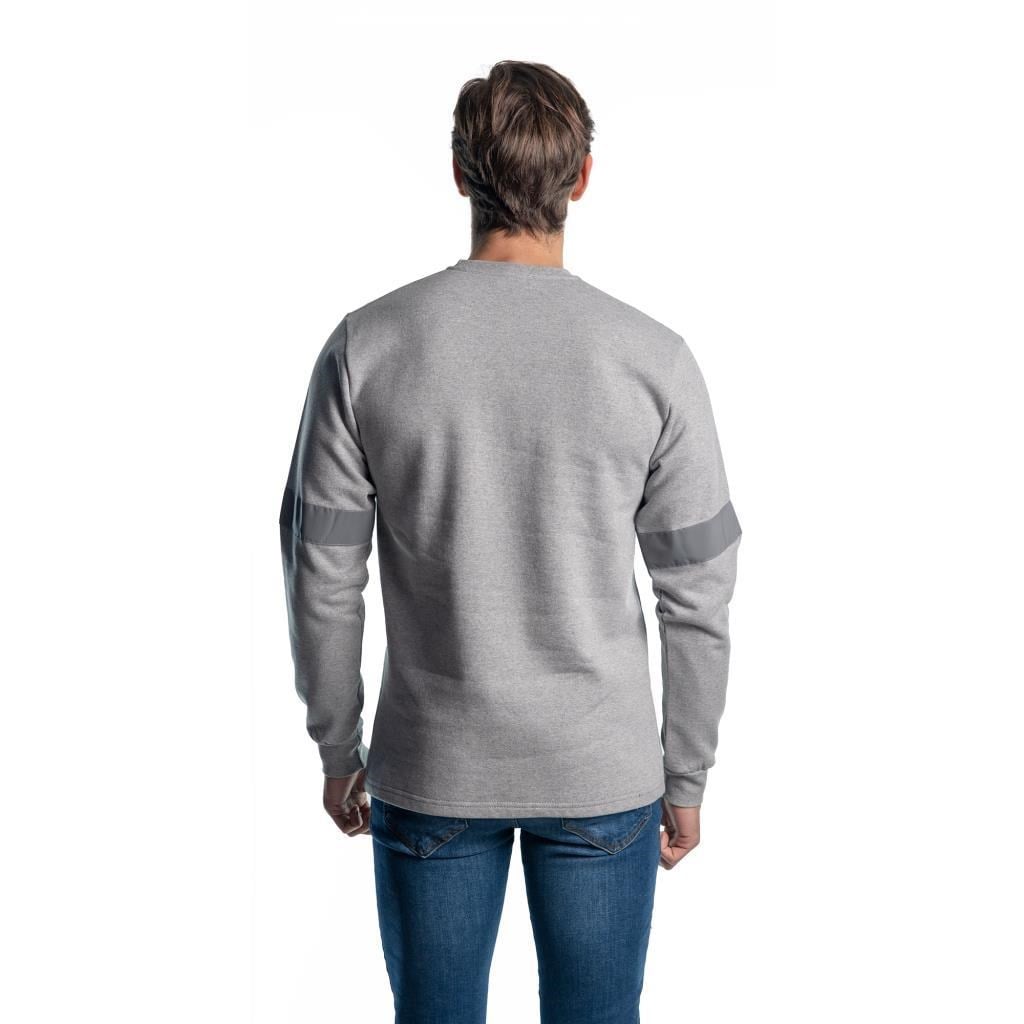 Şensel, Reflektörlü Sweatshirt, Açık Gri, Sıfır Yaka -107E4730-