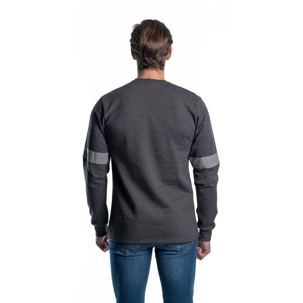 Şensel, Reflektörlü Sweatshirt, Koyu Gri, Sıfır Yaka -107E4732-