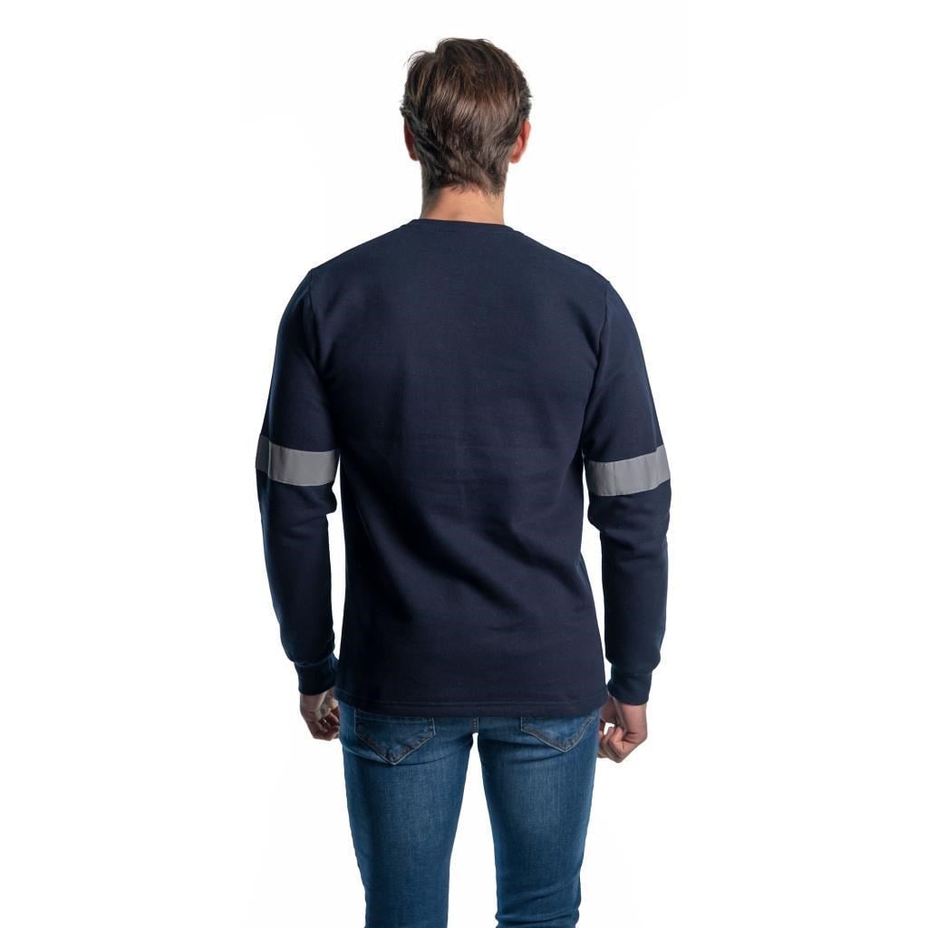 Şensel, Reflektörlü Sweatshirt, Lacivert, Sıfır Yaka -107E4745-