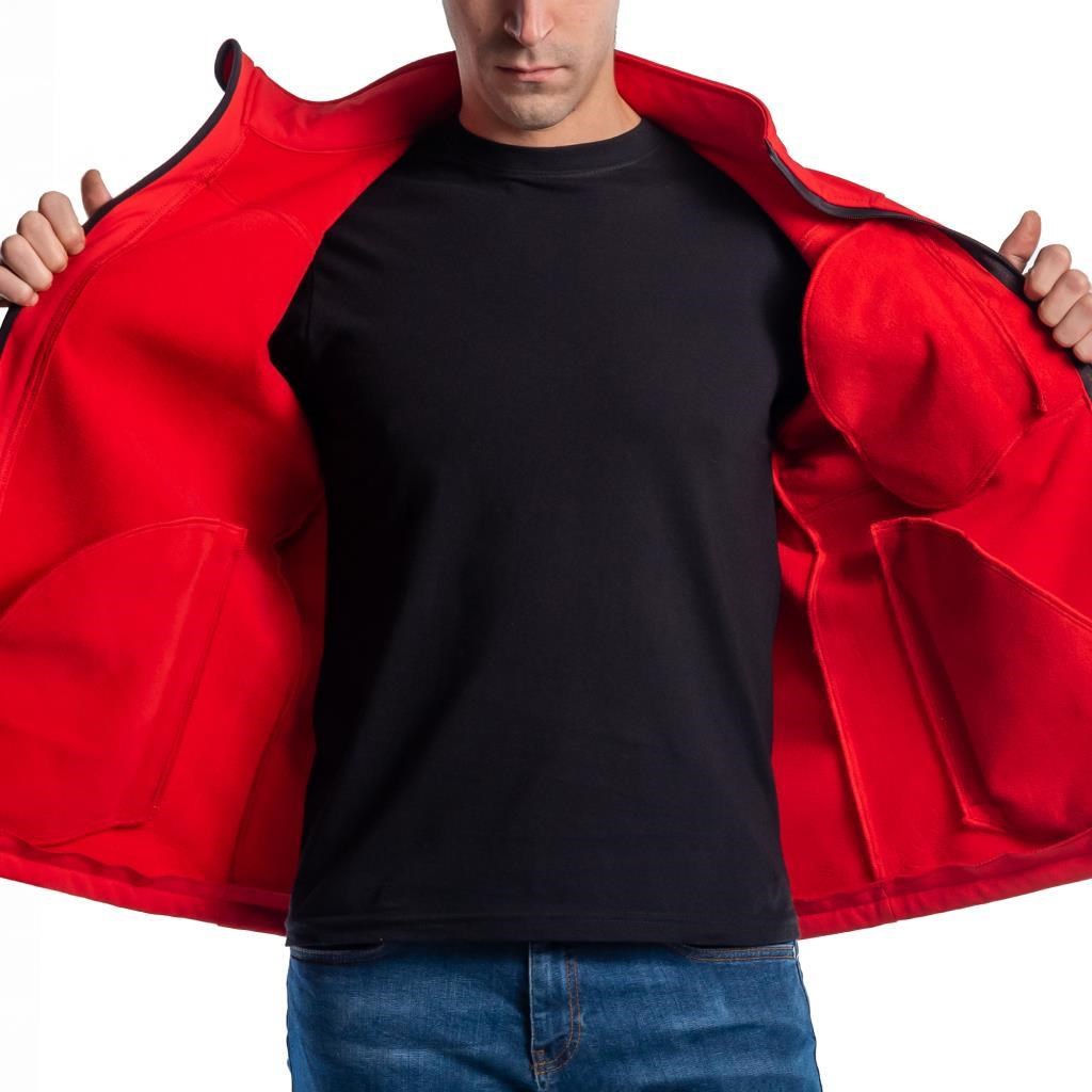 Şensel, Softshell Mont, Kırmızı -91E679- Su İtici