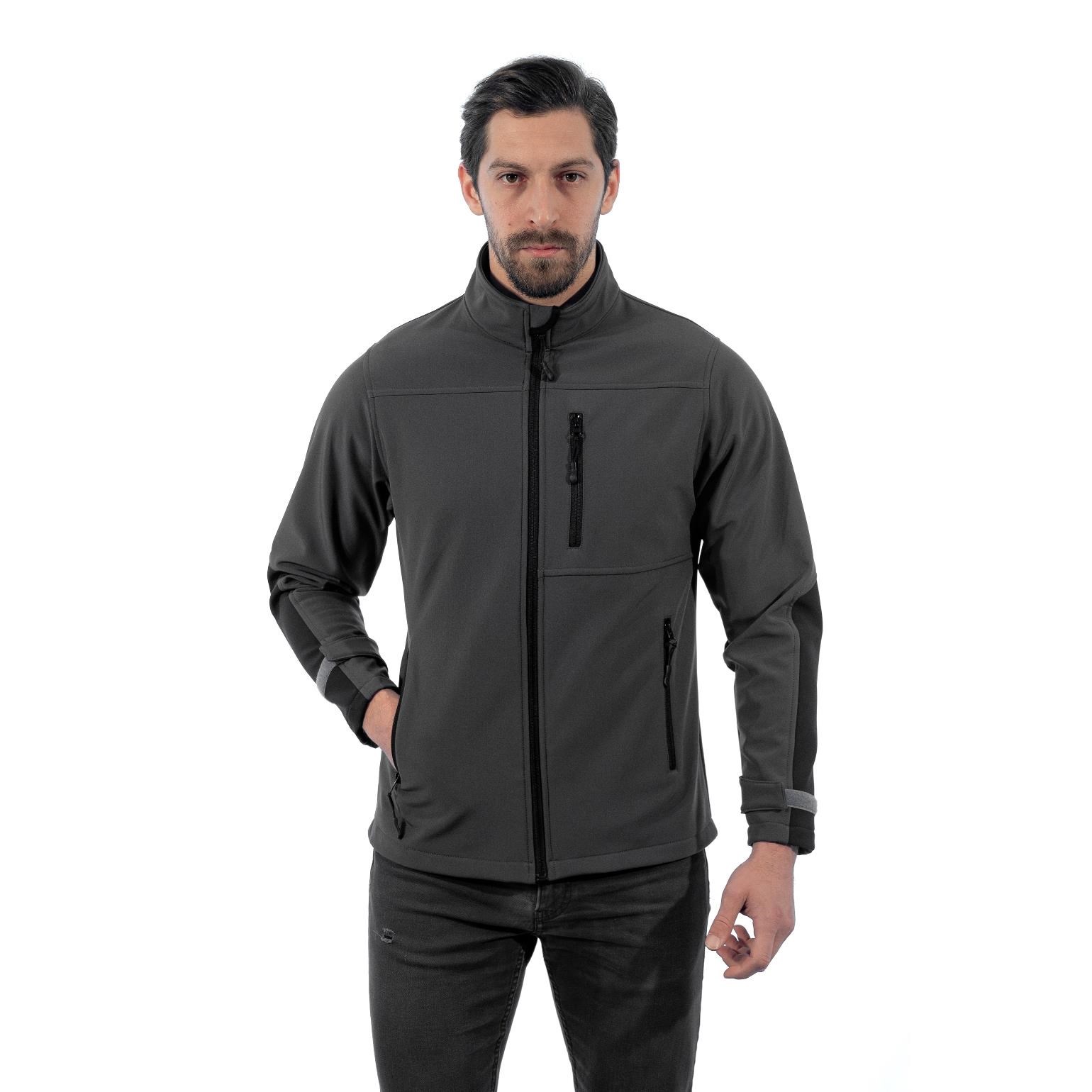 Şensel, SoftShell Mont, Koyu Gri -91E632- Su İtici