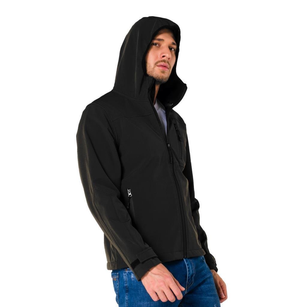 Şensel, Softshell Mont, Siyah -91E2550- Su İtici,Rüzgar Geçirmez