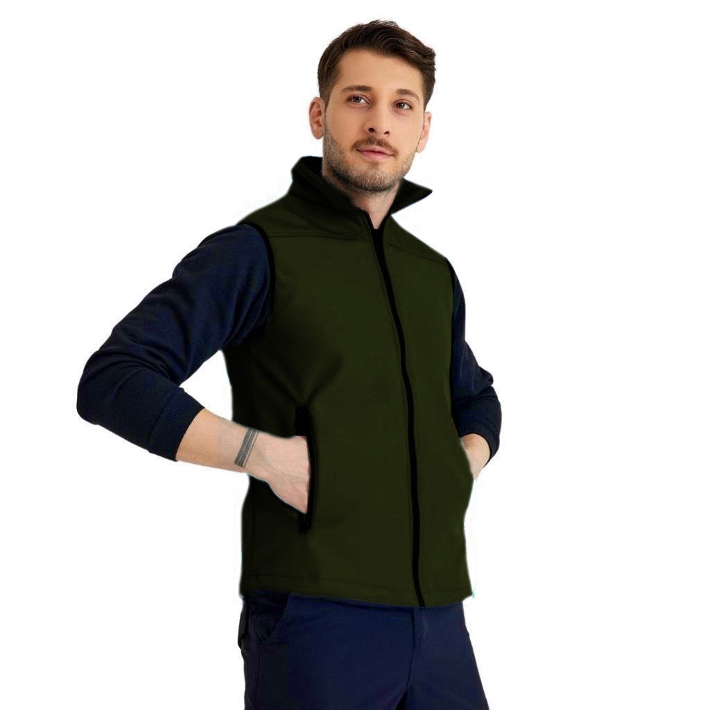 Şensel, Softshell Yelek, Haki 118E2225 Rüzgar Geçirmez